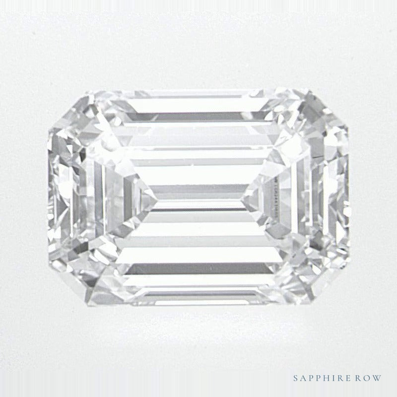 1.45 ct lab-grown diamond, emerald cut | Sapphire Row · cut6