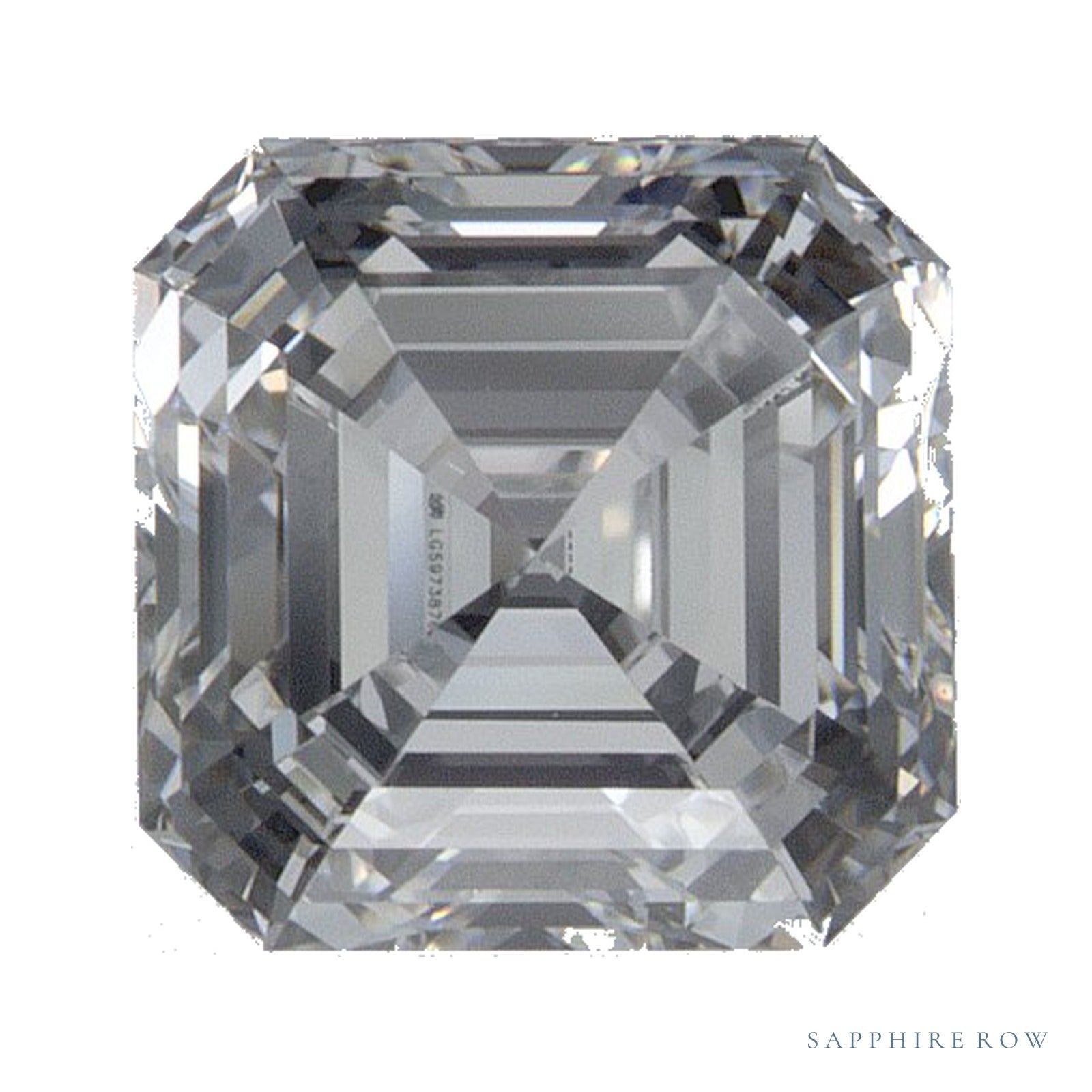 1.41 ct Asscher Lab-Grown Diamond – D VVS2 — Sapphire Row · cut · cut3 · cut4