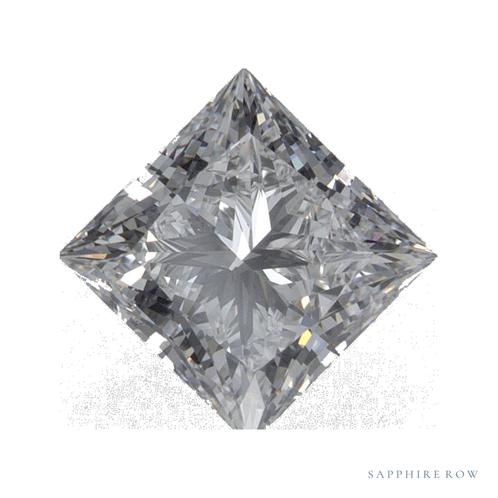 1.37 ct lab-grown diamond, square cut | Sapphire Row · cut4
