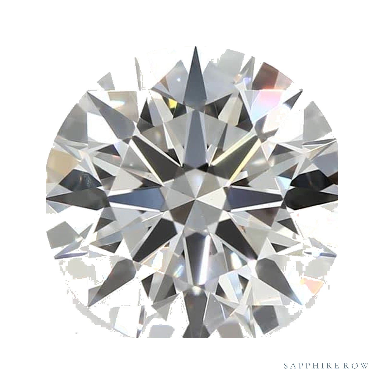 1.36 ct lab-grown diamond, round cut | Sapphire Row · cut4