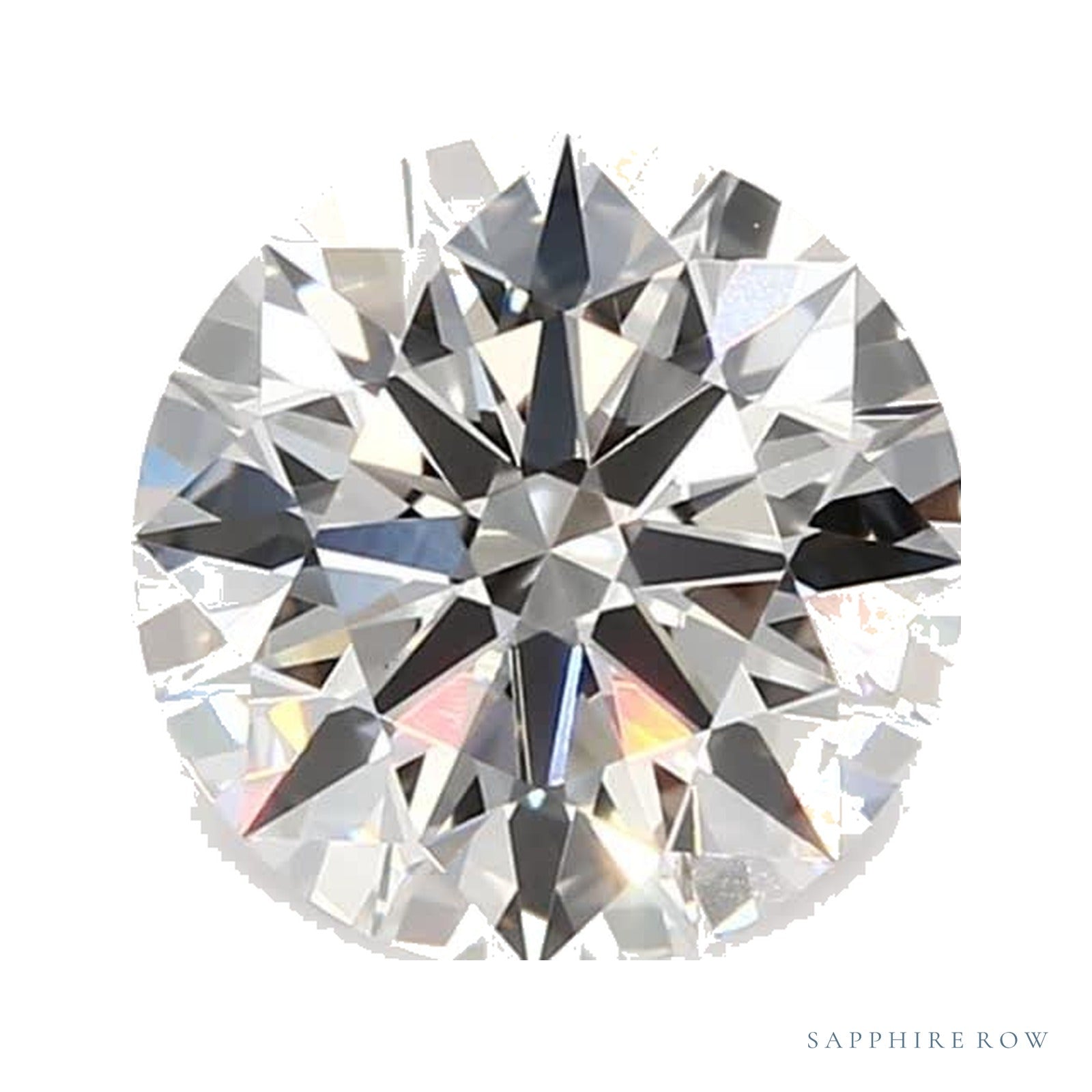 1.36 ct lab-grown diamond, round cut | Sapphire Row · cut4