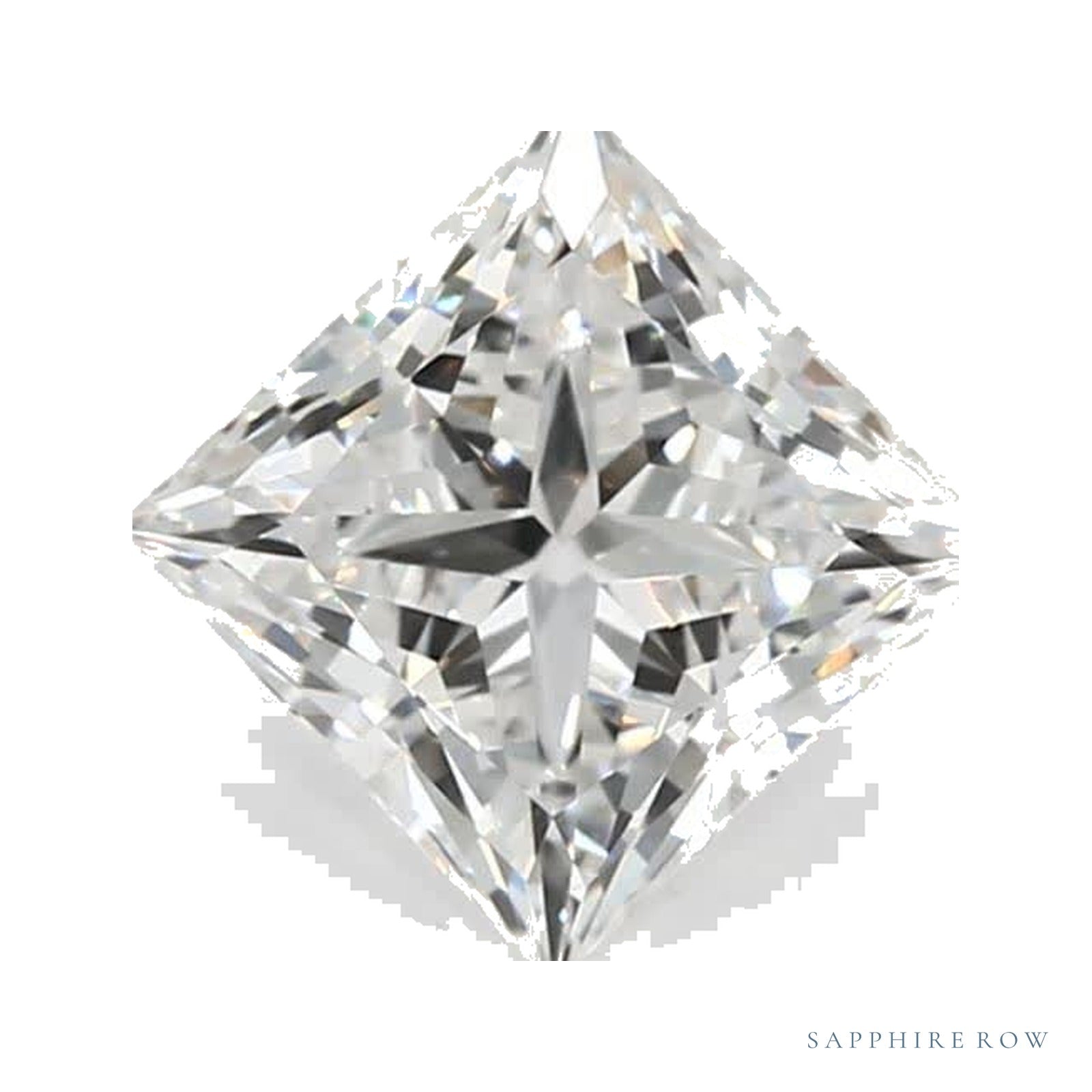 1.35 ct Square Lab-Grown Diamond – E VVS2 — Sapphire Row · cut · cut3 · cut4
