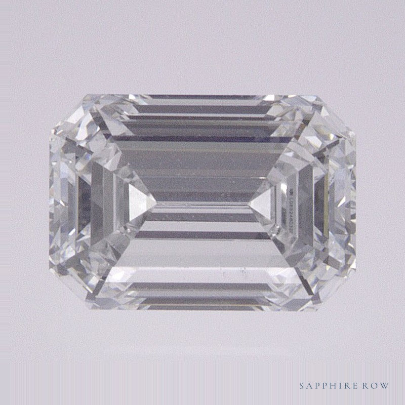 1.35 ct lab-grown diamond, emerald cut | Sapphire Row · cut7