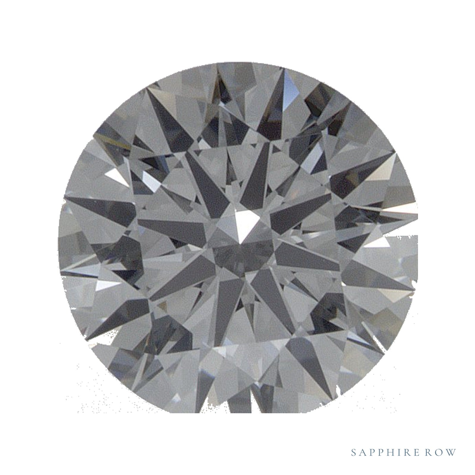 1.35 ct lab-grown diamond, round cut | Sapphire Row · cut4