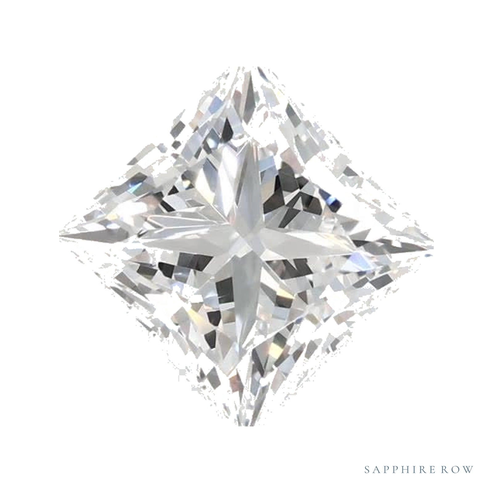 1.33 ct Square Lab-Grown Diamond – E VVS2 — Sapphire Row · cut · cut3 · cut4