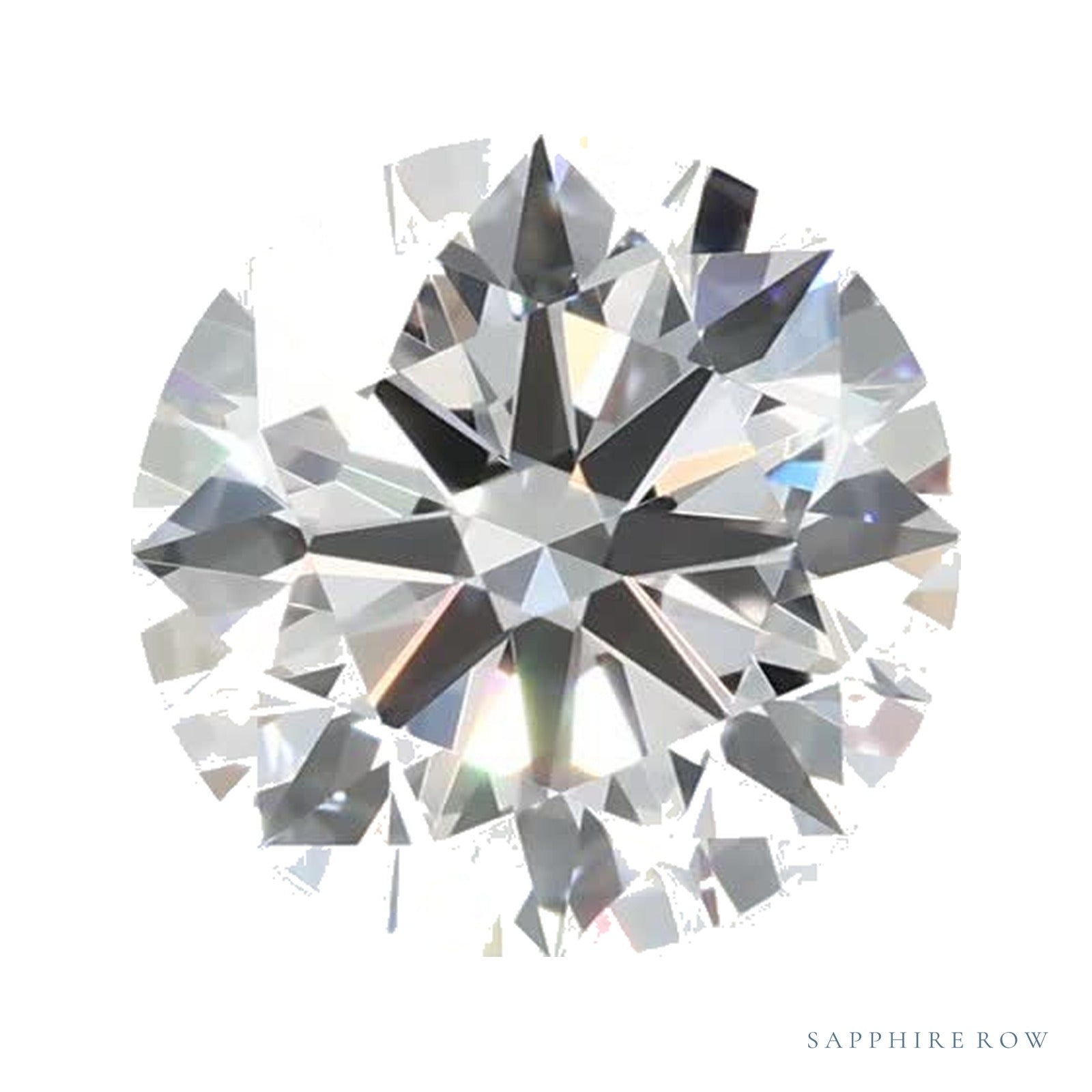 1.34 ct lab-grown diamond, round cut | Sapphire Row · cut4
