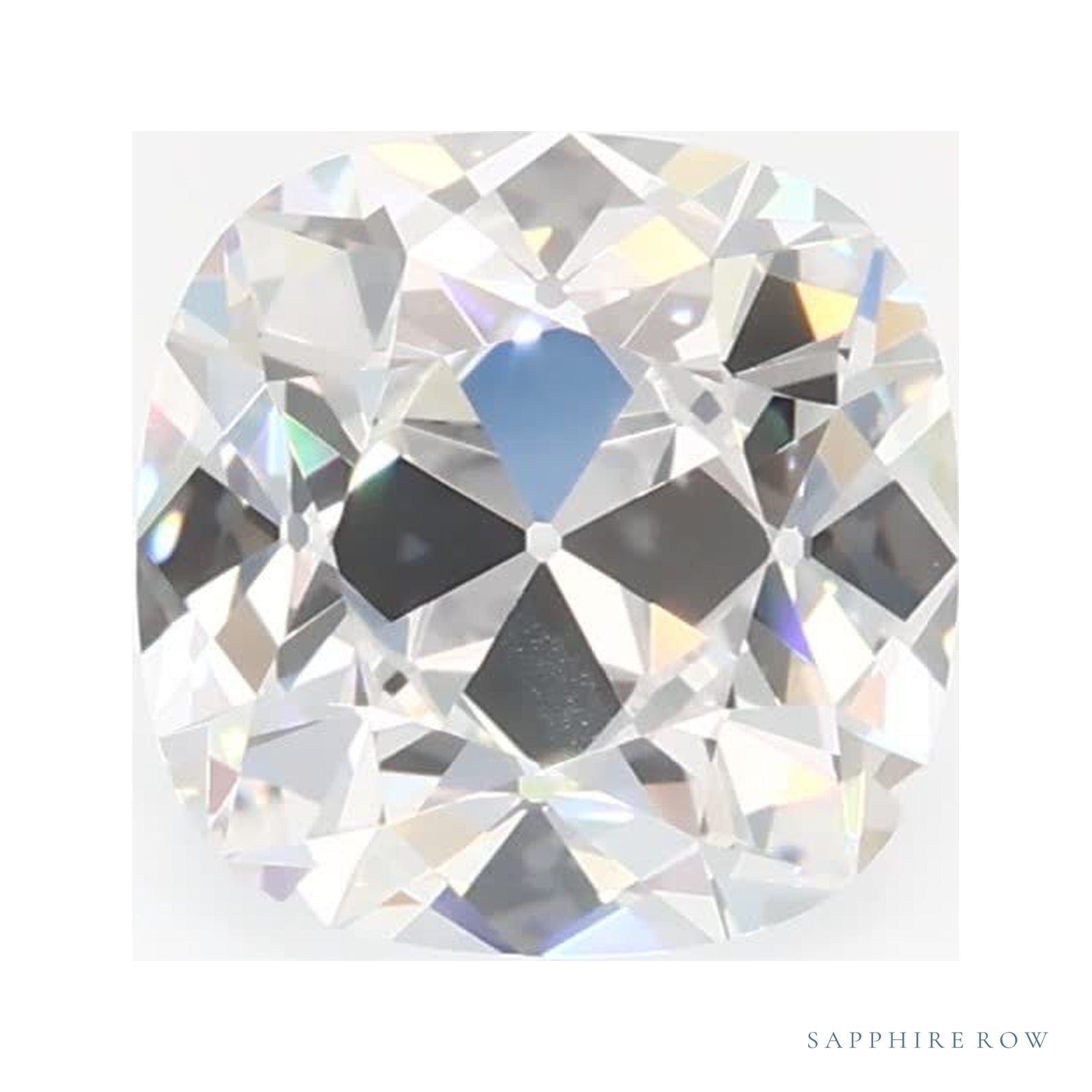 1.28 ct Cushion Lab-Grown Diamond – E VS1 — Sapphire Row · cut · cut3 · cut4