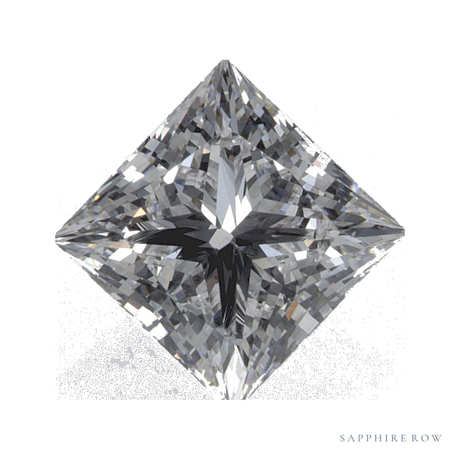 1.27 ct lab-grown diamond, square cut | Sapphire Row · cut4