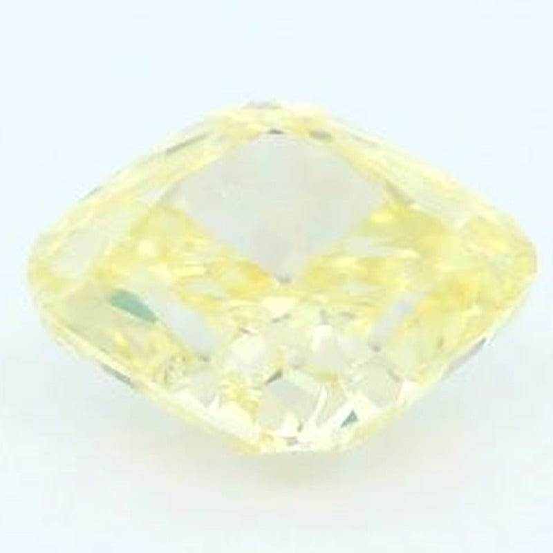 1.26 ct lab-grown fancy vivid yellow diamond, cushion cut | Sapphire Row · cut7