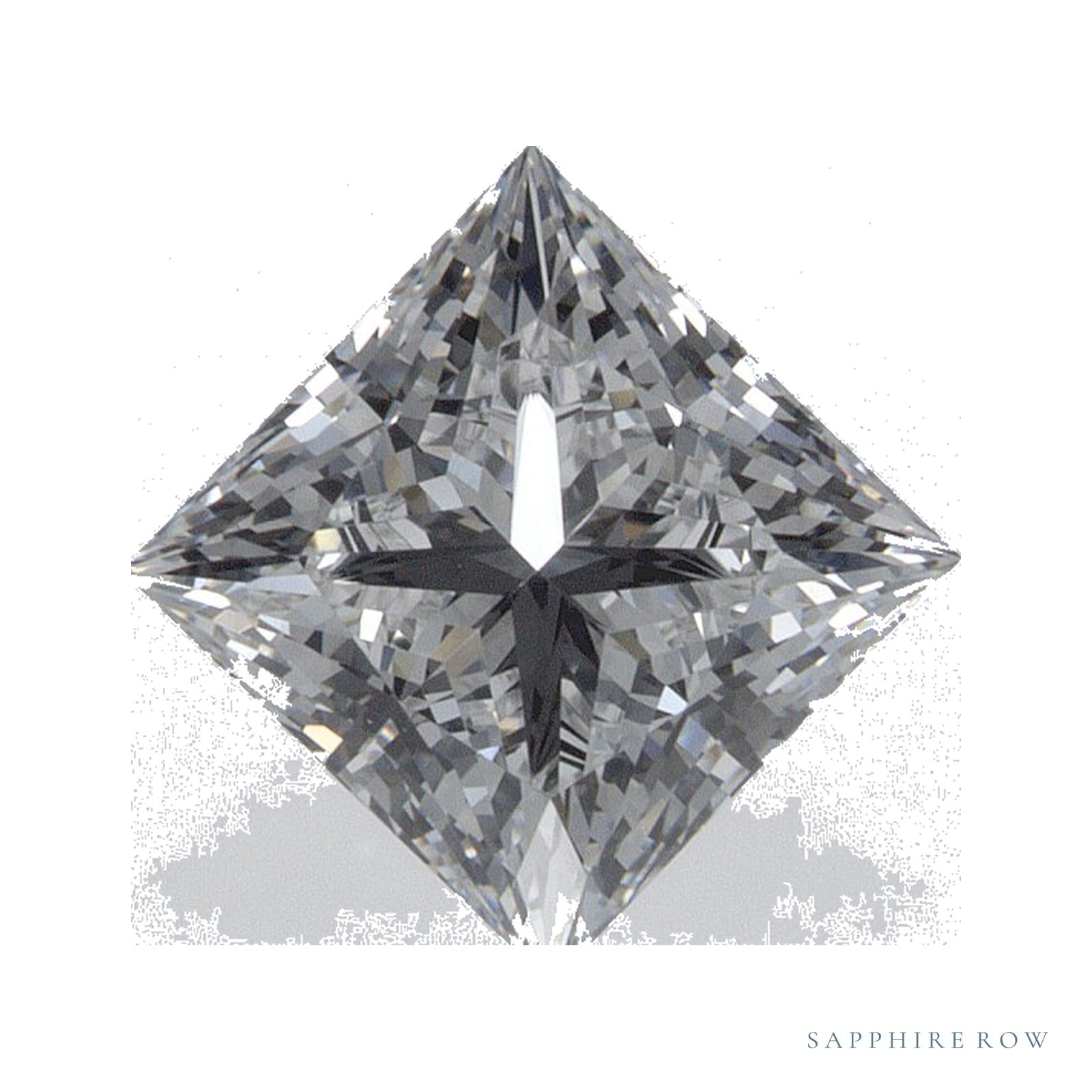 1.26 ct lab-grown diamond, square cut | Sapphire Row · cut4