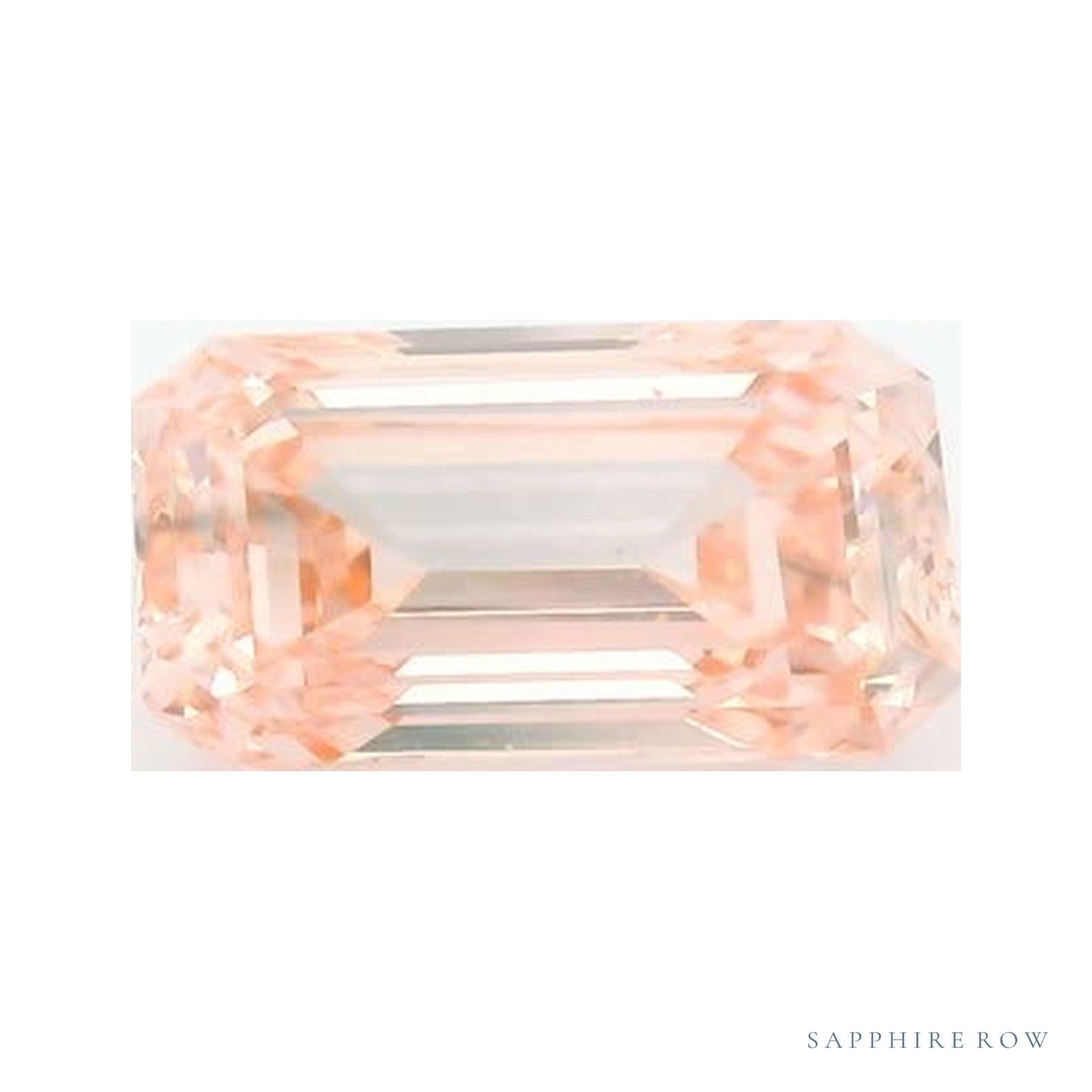 1.23 ct lab-grown fancy vivid pink diamond, emerald cut | Sapphire Row · cut4
