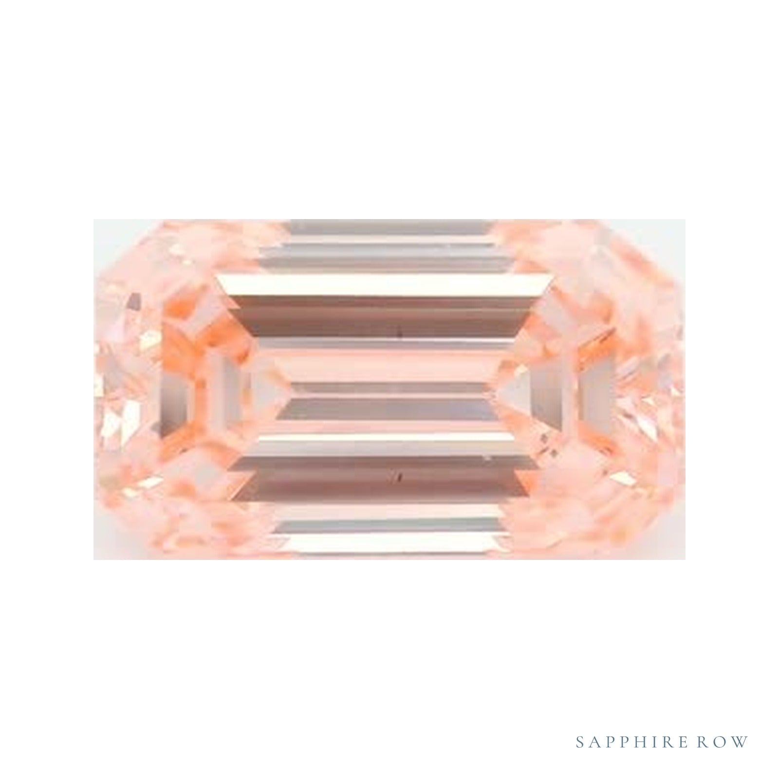 1.21 ct lab-grown fancy vivid pink diamond, emerald cut | Sapphire Row · cut4