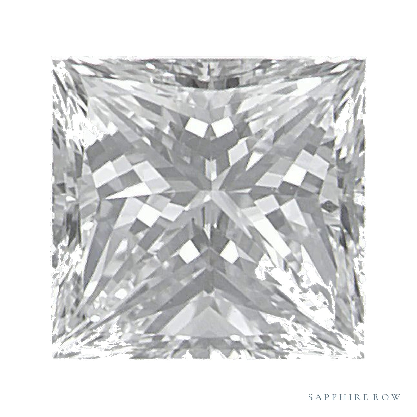 1.16 ct Square Natural Diamond – E VVS2 — Sapphire Row · cut · cut3 · cut4