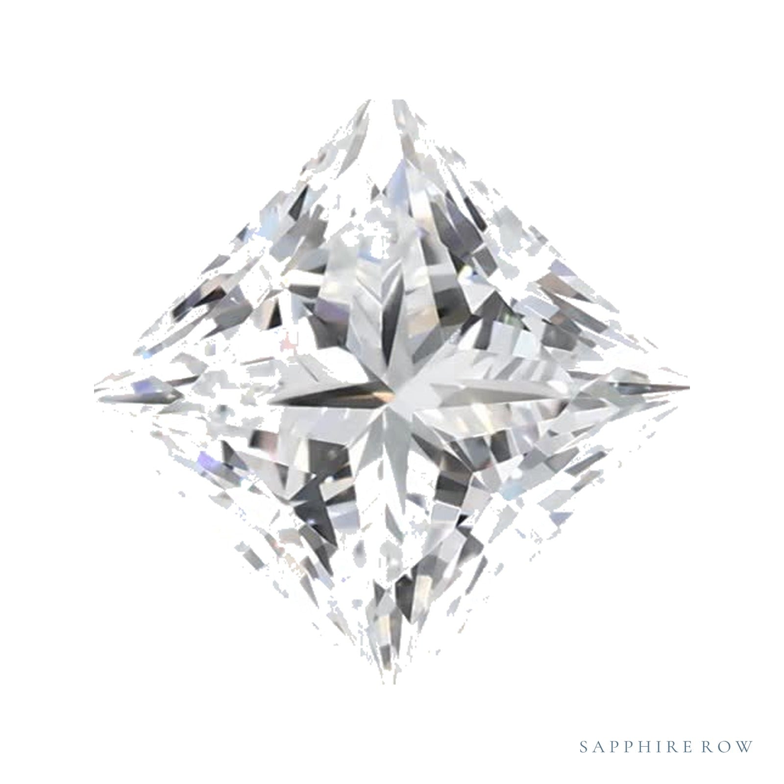 1.09 ct lab-grown diamond, square cut | Sapphire Row · cut4