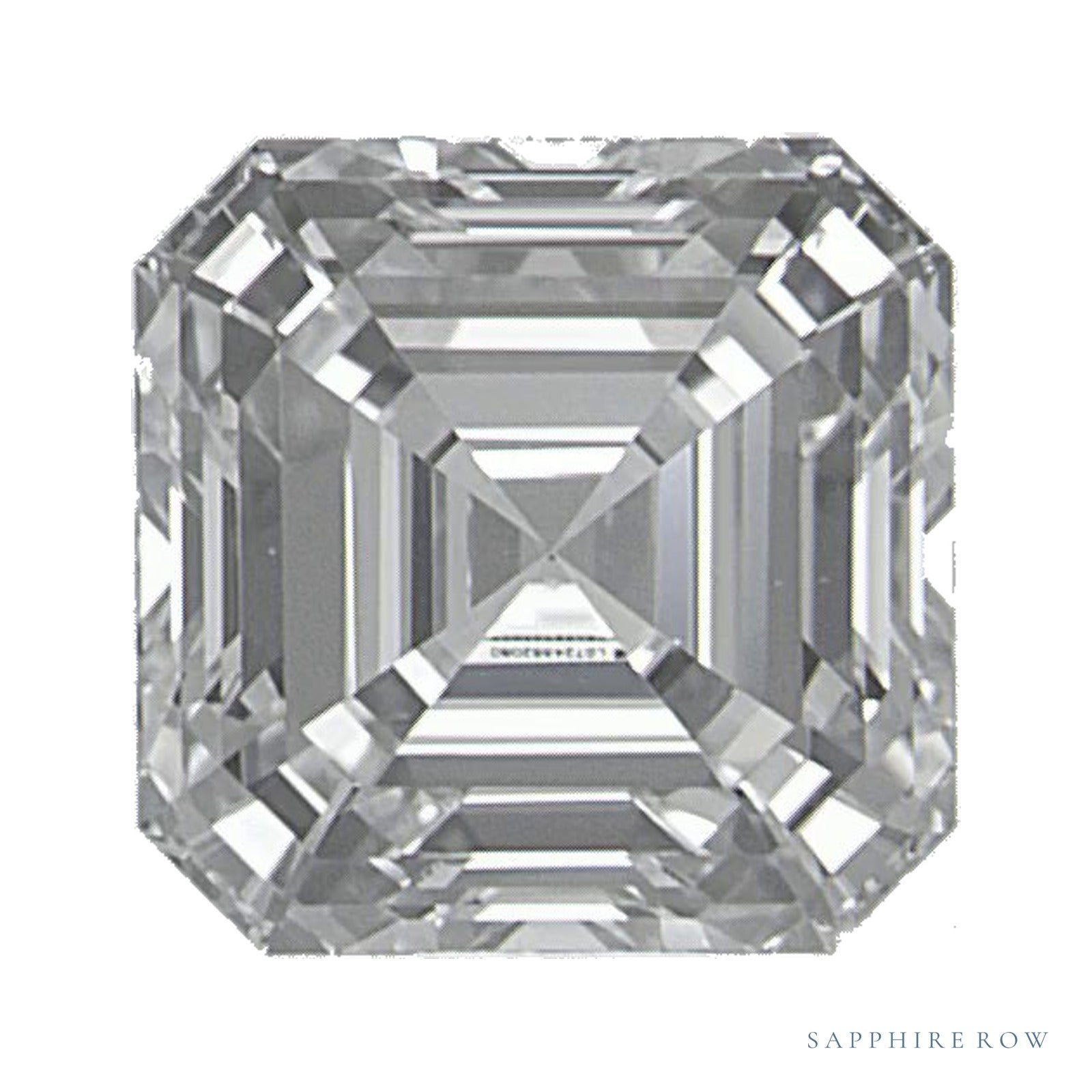 1.09 ct Asscher Lab-Grown Diamond – D VVS2 — Sapphire Row · cut · cut3 · cut4