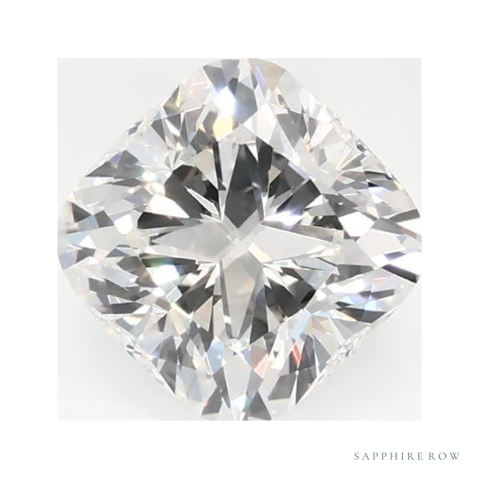 1.07 ct Cushion Lab-Grown Diamond – F VVS2 — Sapphire Row · cut · cut3 · cut4