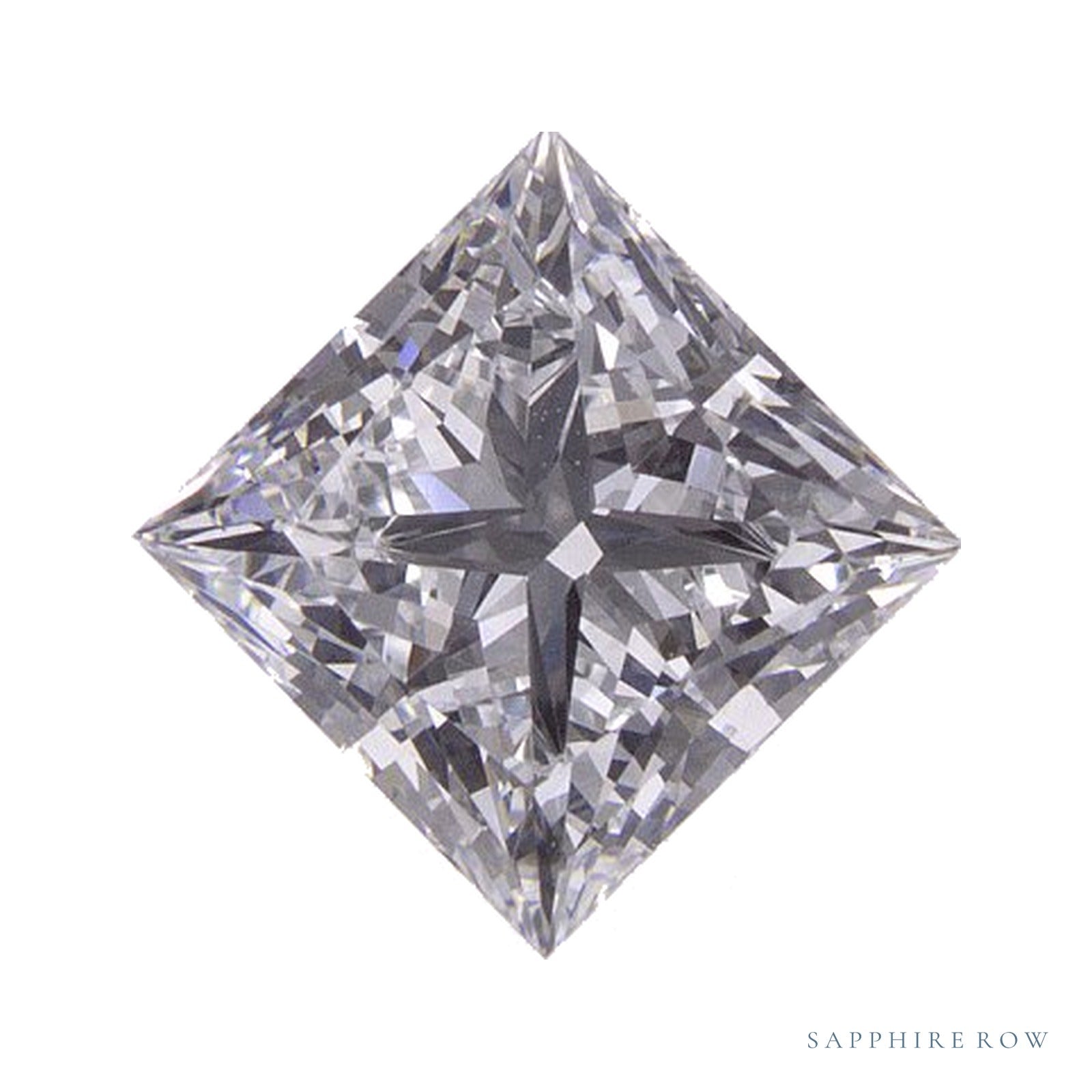 1.06 ct lab-grown diamond, square cut | Sapphire Row · cut4
