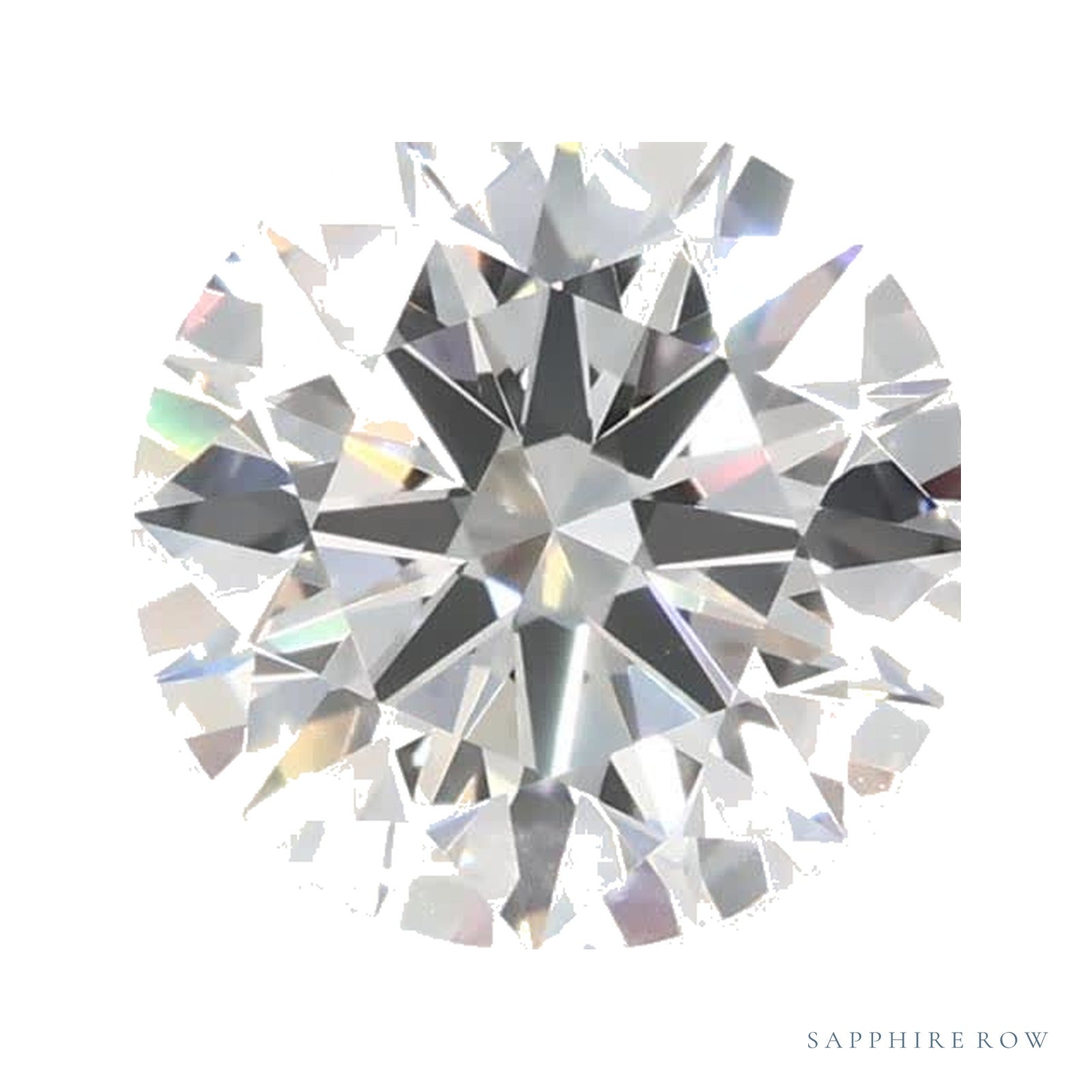 1.06 ct lab-grown diamond, round cut | Sapphire Row · cut4