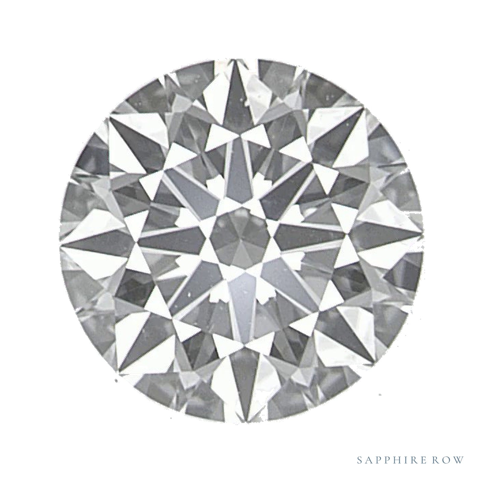 1.06 ct lab-grown diamond, round cut | Sapphire Row · cut4