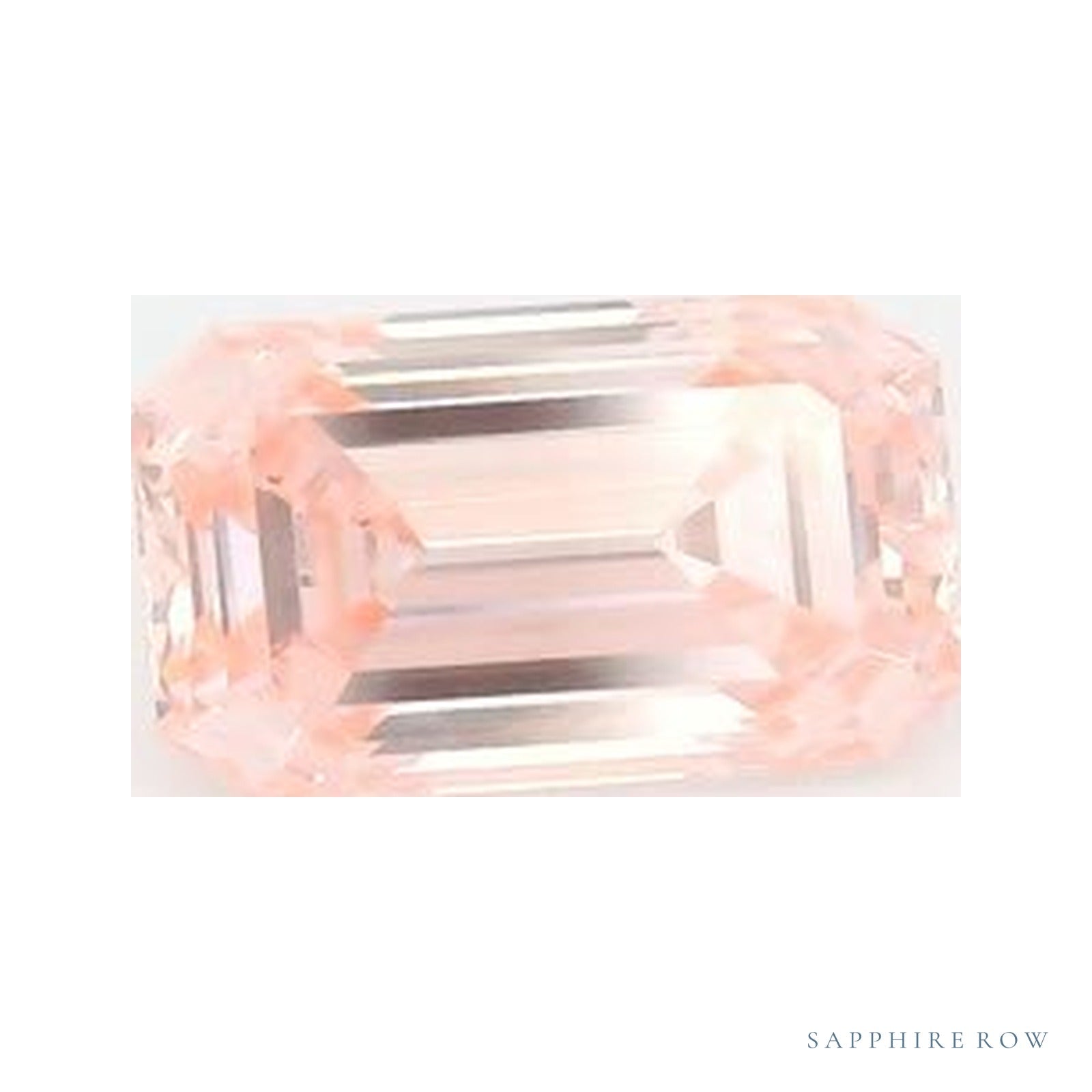1.05 ct lab-grown fancy vivid pink diamond, emerald cut | Sapphire Row · cut4