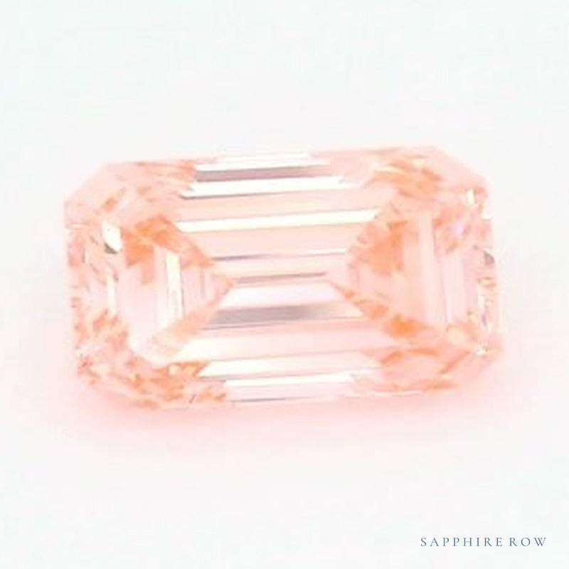 1.05 ct lab-grown fancy vivid pink diamond, emerald cut | Sapphire Row · cut6