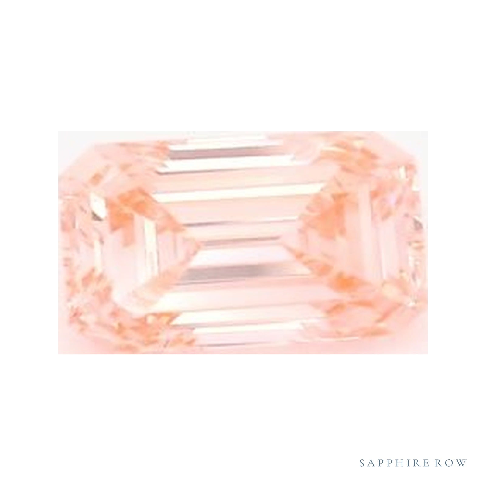 1.05 ct lab-grown fancy vivid pink diamond, emerald cut | Sapphire Row · cut4