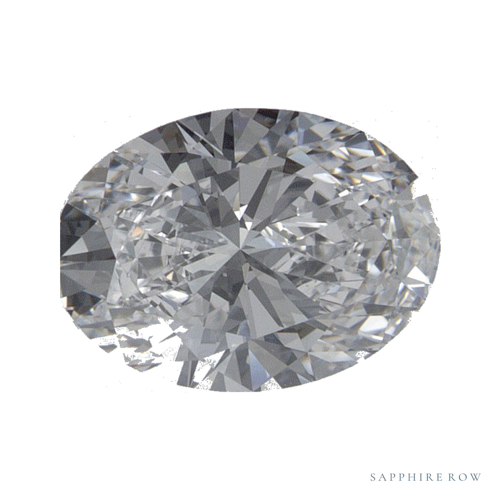 1.05 ct lab-grown diamond, oval cut | Sapphire Row · cut4