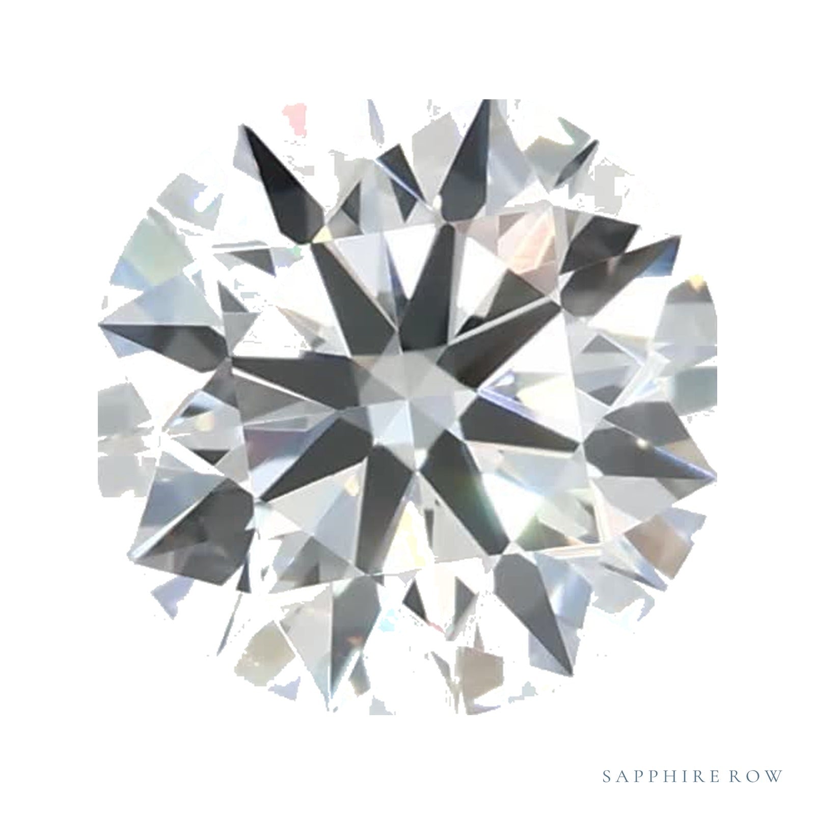 1.05 ct lab-grown diamond, round cut | Sapphire Row · cut4