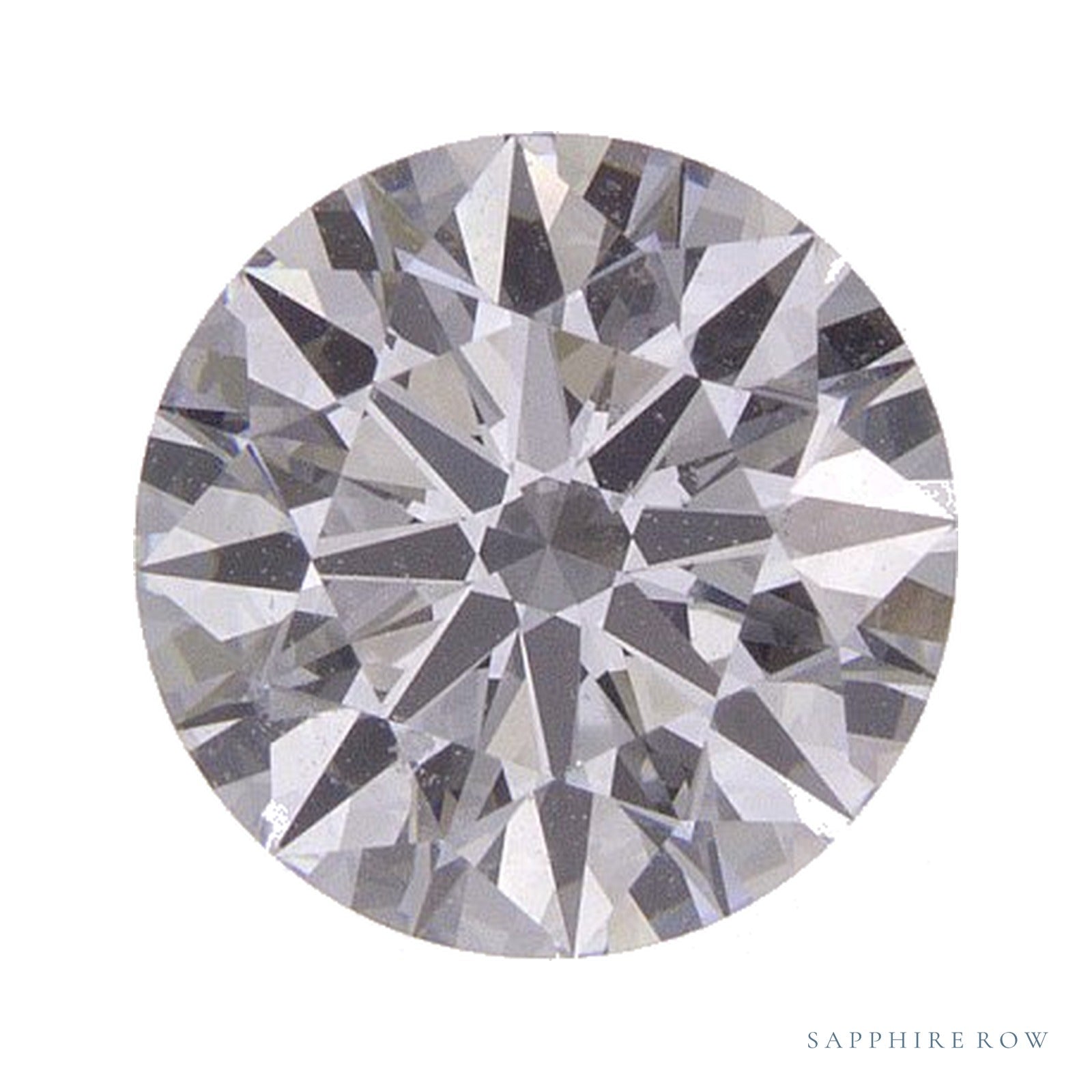 1.05 ct lab-grown diamond, round cut | Sapphire Row · cut4