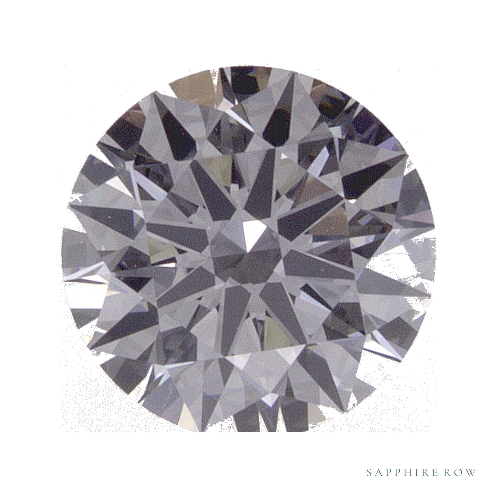 1.05 ct lab-grown diamond, round cut | Sapphire Row · cut4