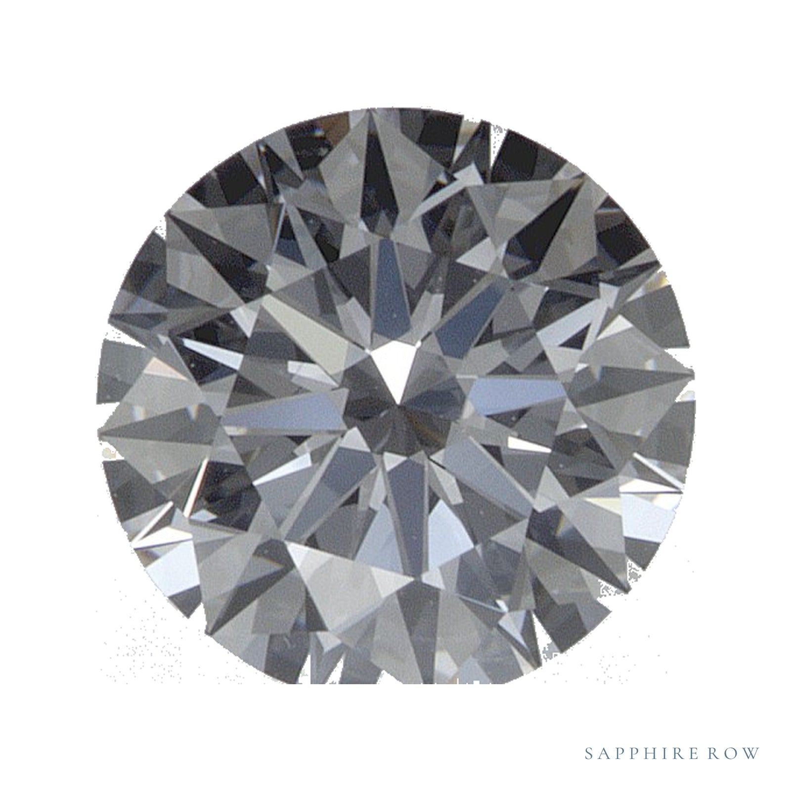 1.05 ct lab-grown diamond, round cut | Sapphire Row · cut4