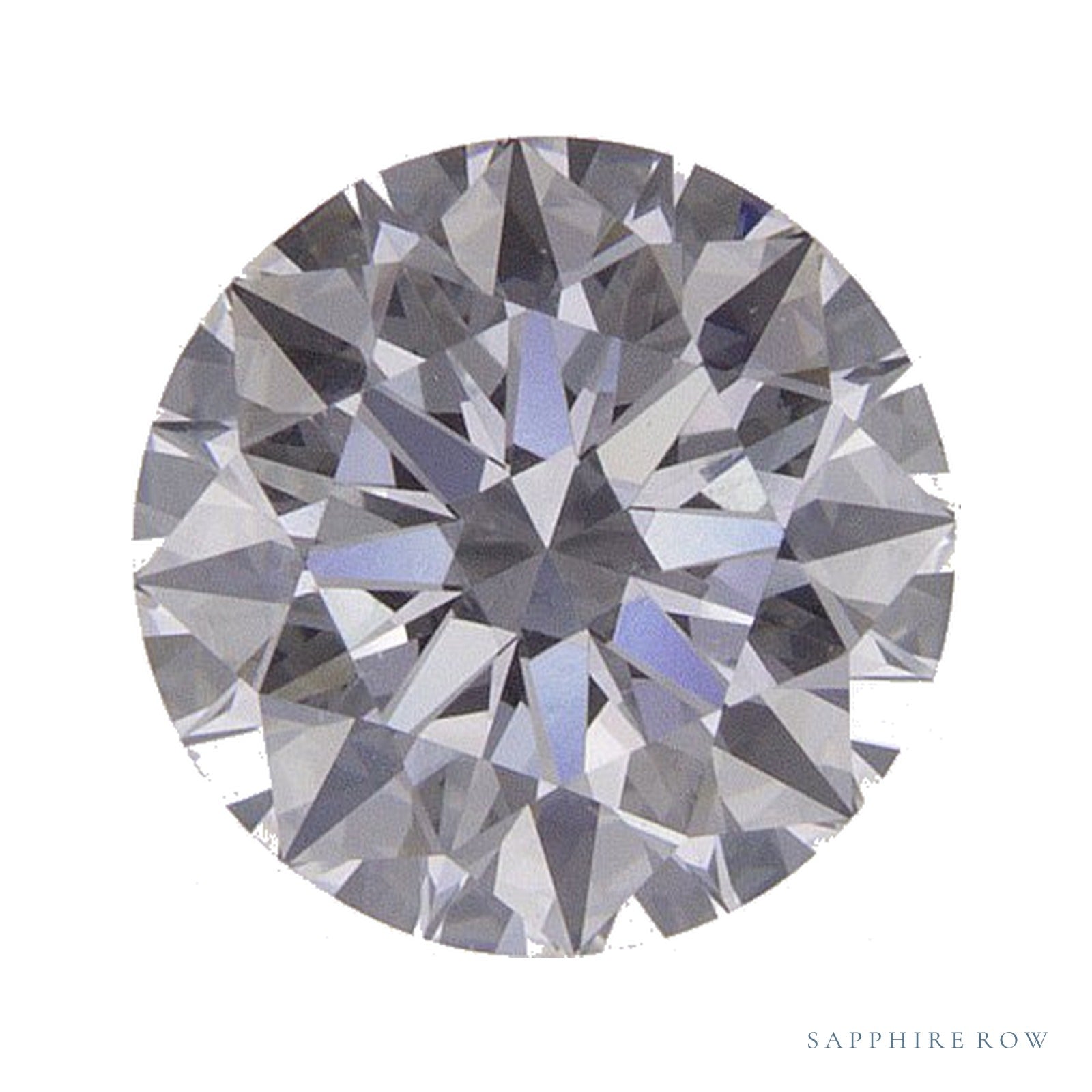 1.05 ct lab-grown diamond, round cut | Sapphire Row · cut4