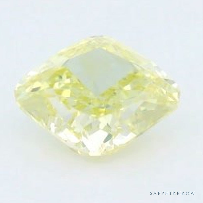 1.04 ct lab-grown fancy vivid yellow diamond, cushion cut | Sapphire Row · cut7