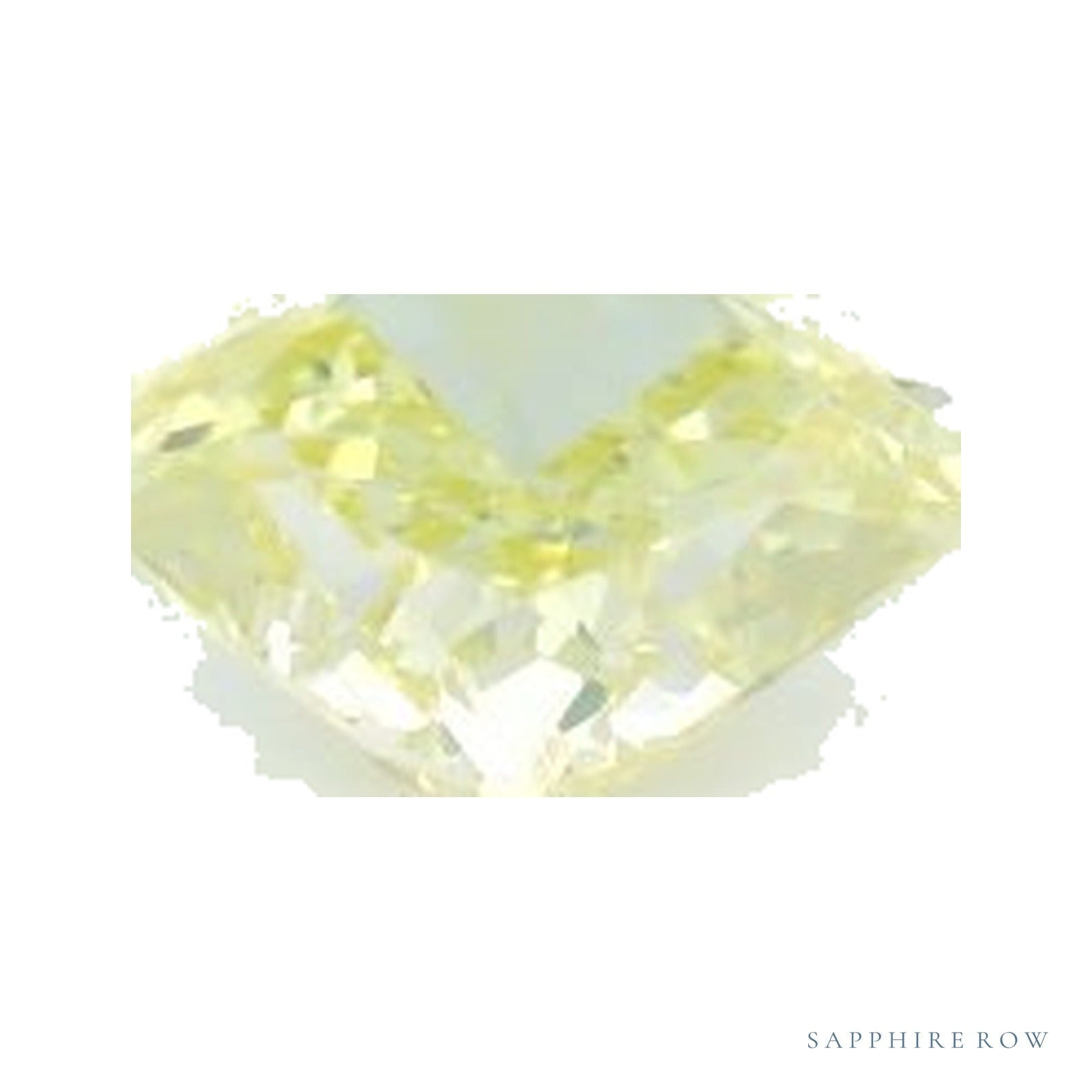 1.04 ct lab-grown fancy vivid yellow diamond, cushion cut | Sapphire Row · cut4