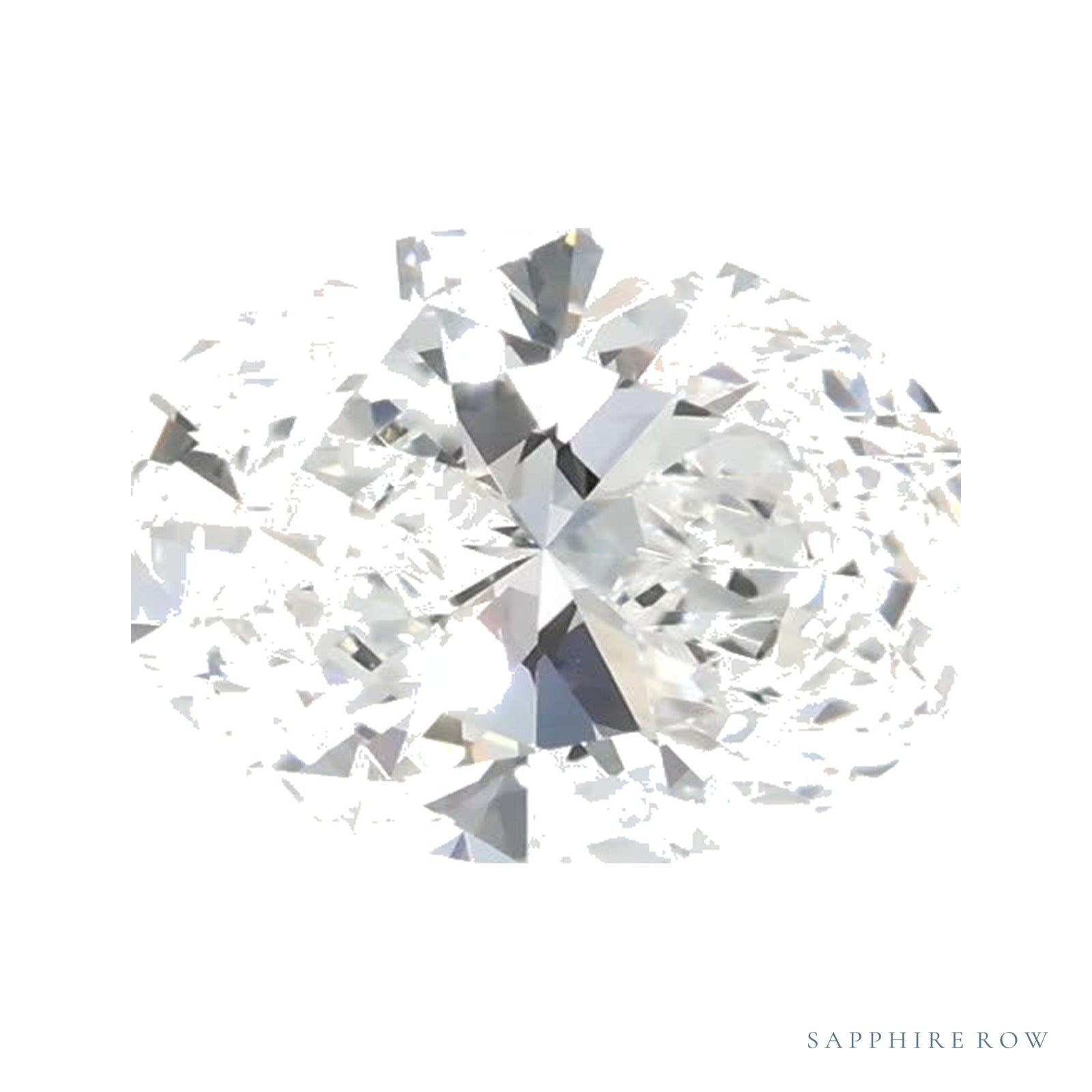 1.04 ct lab-grown diamond, oval cut | Sapphire Row · cut4