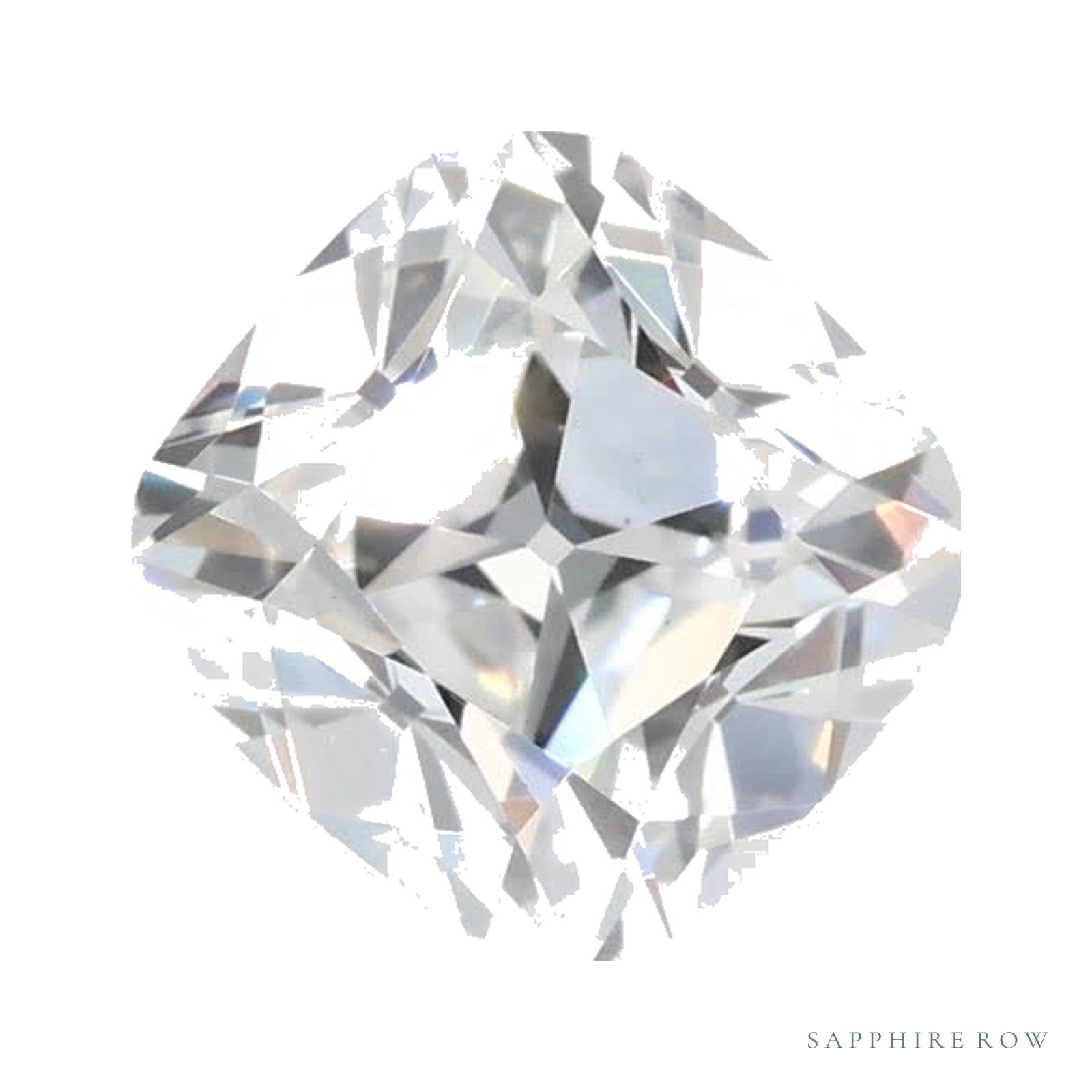 1.04 ct Cushion Lab-Grown Diamond – E VS1 — Sapphire Row · cut · cut3 · cut4
