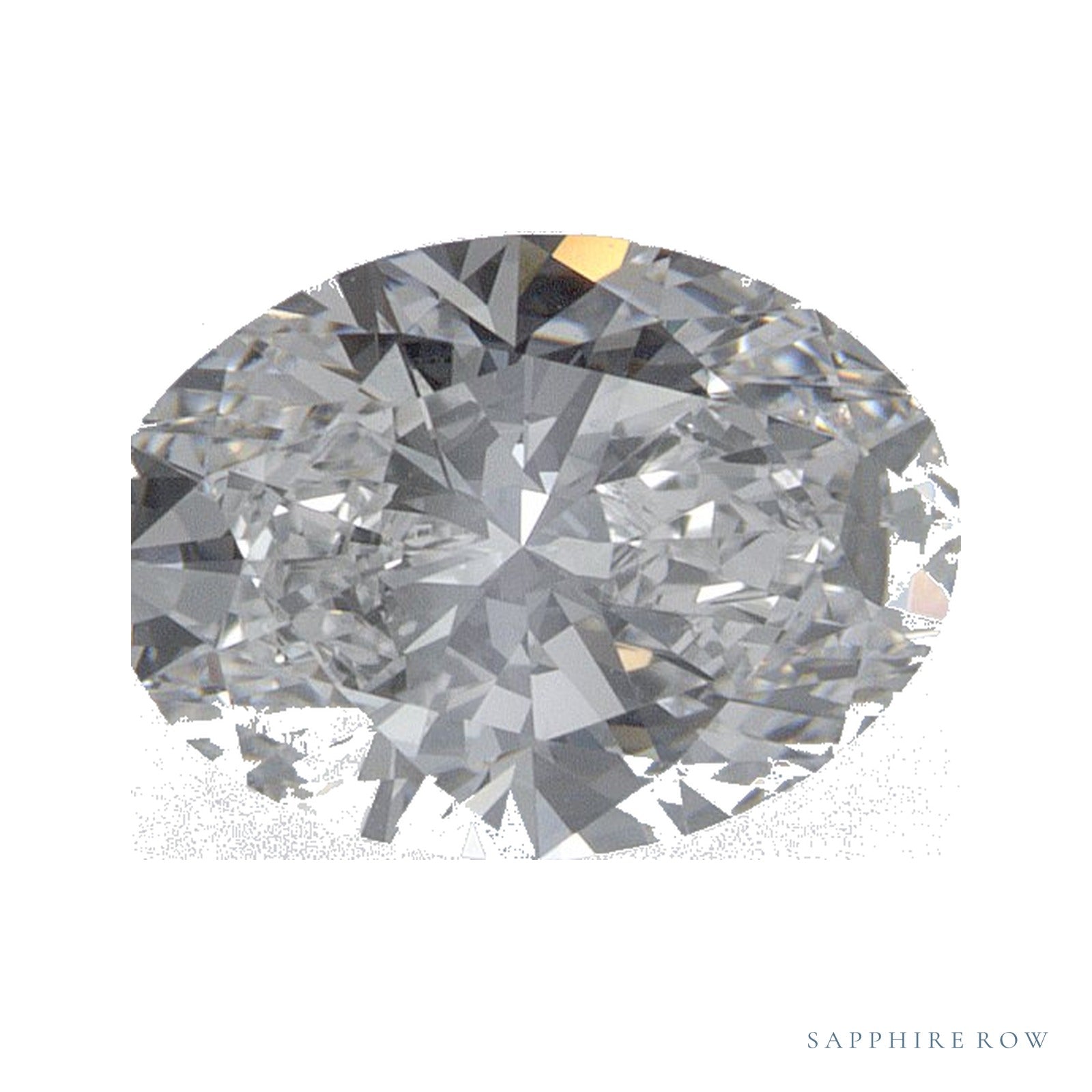 1.04 ct lab-grown diamond, oval cut | Sapphire Row · cut4