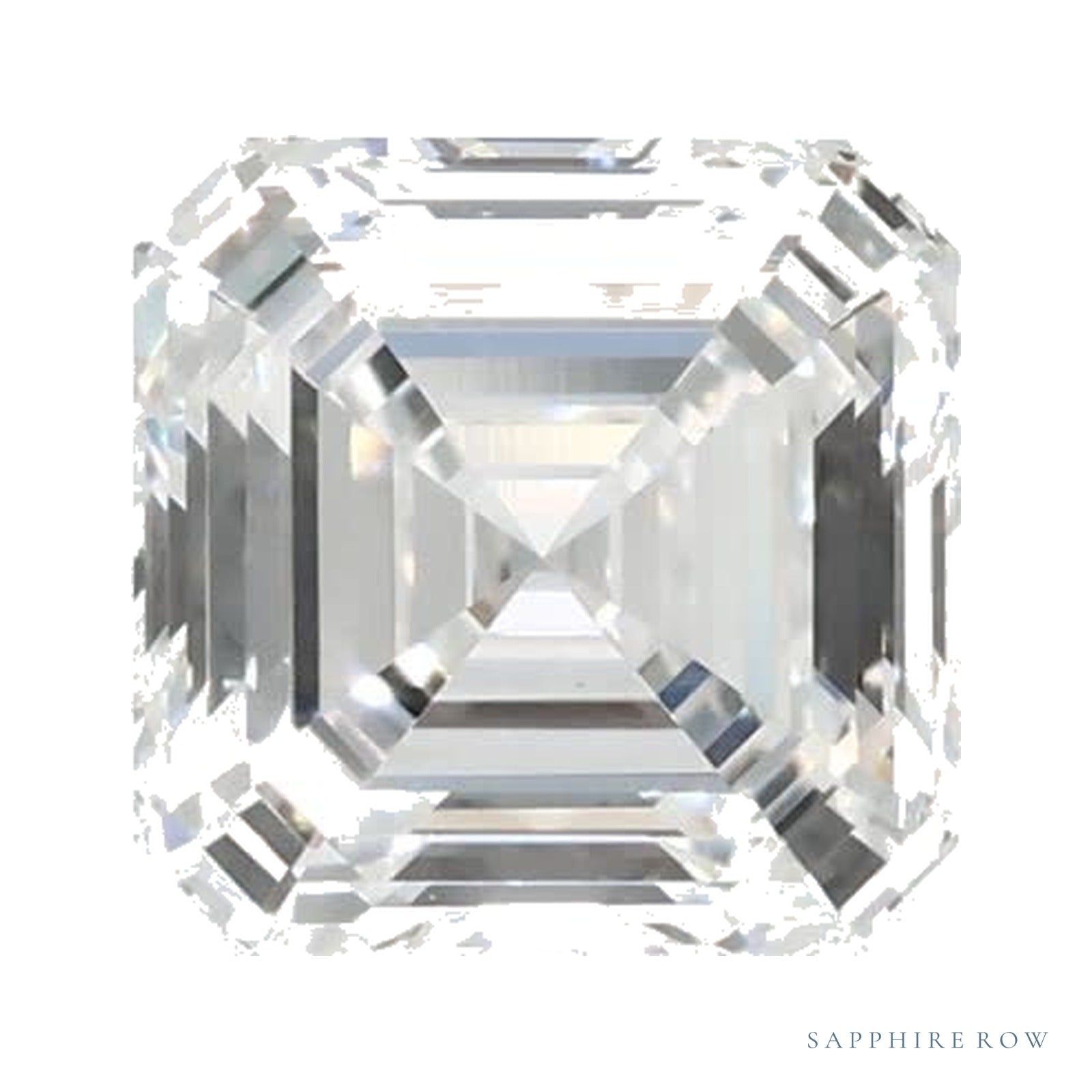 1.04 ct lab-grown diamond, asscher cut | Sapphire Row · cut4