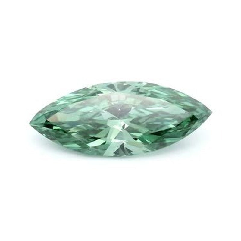 1.03 ct lab-grown fancy vivid green diamond, marquise cut | Sapphire Row · cut7