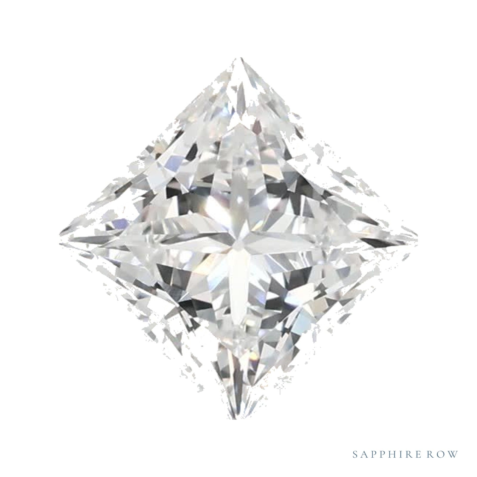 1.03 ct lab-grown diamond, square cut | Sapphire Row · cut4