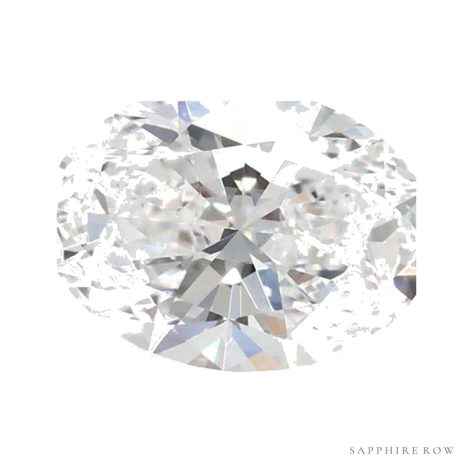 1.03 ct Oval Lab-Grown Diamond – D VS1 — Sapphire Row · cut · cut3 · cut4
