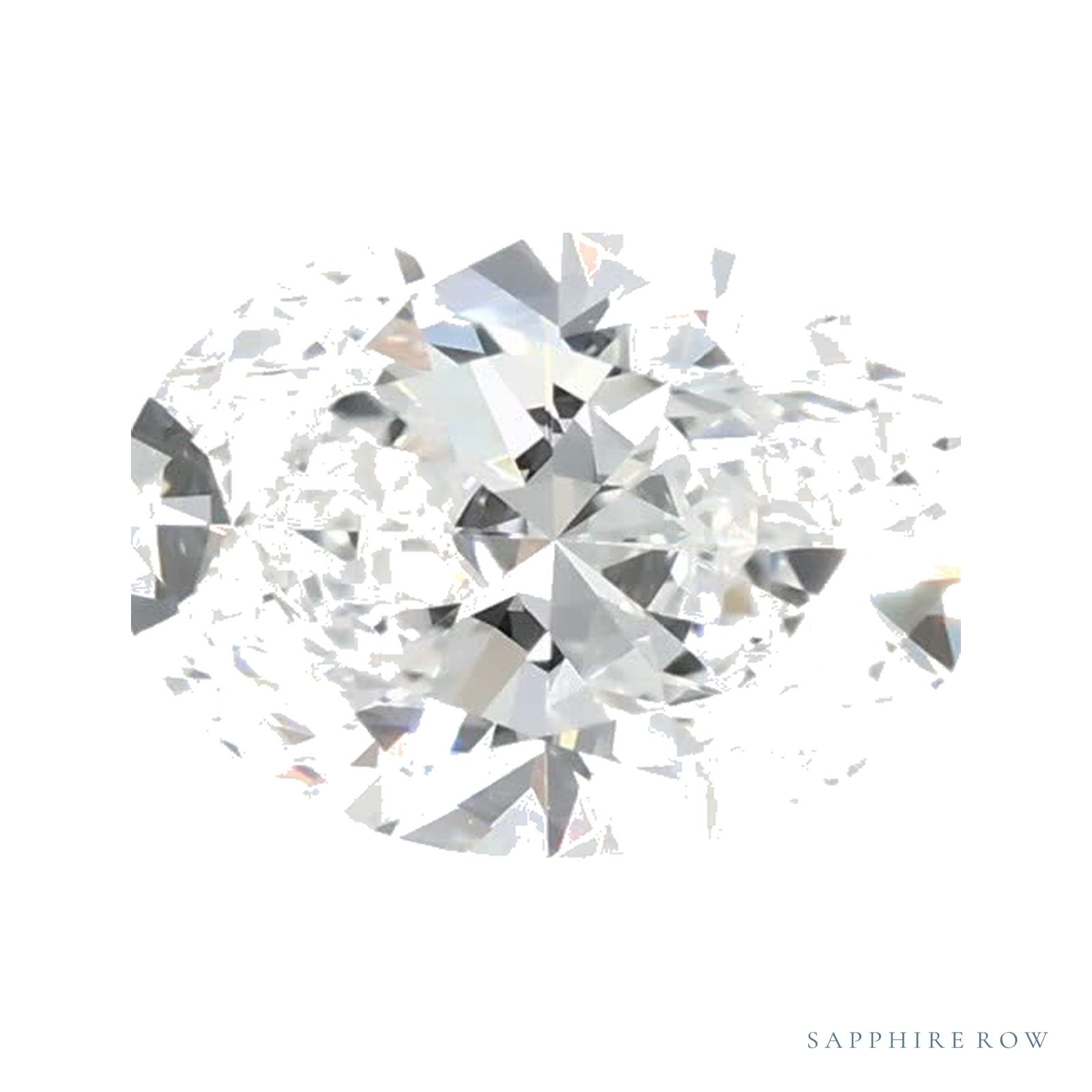 1.03 ct Oval Lab-Grown Diamond – E VS1 — Sapphire Row · cut · cut3 · cut4