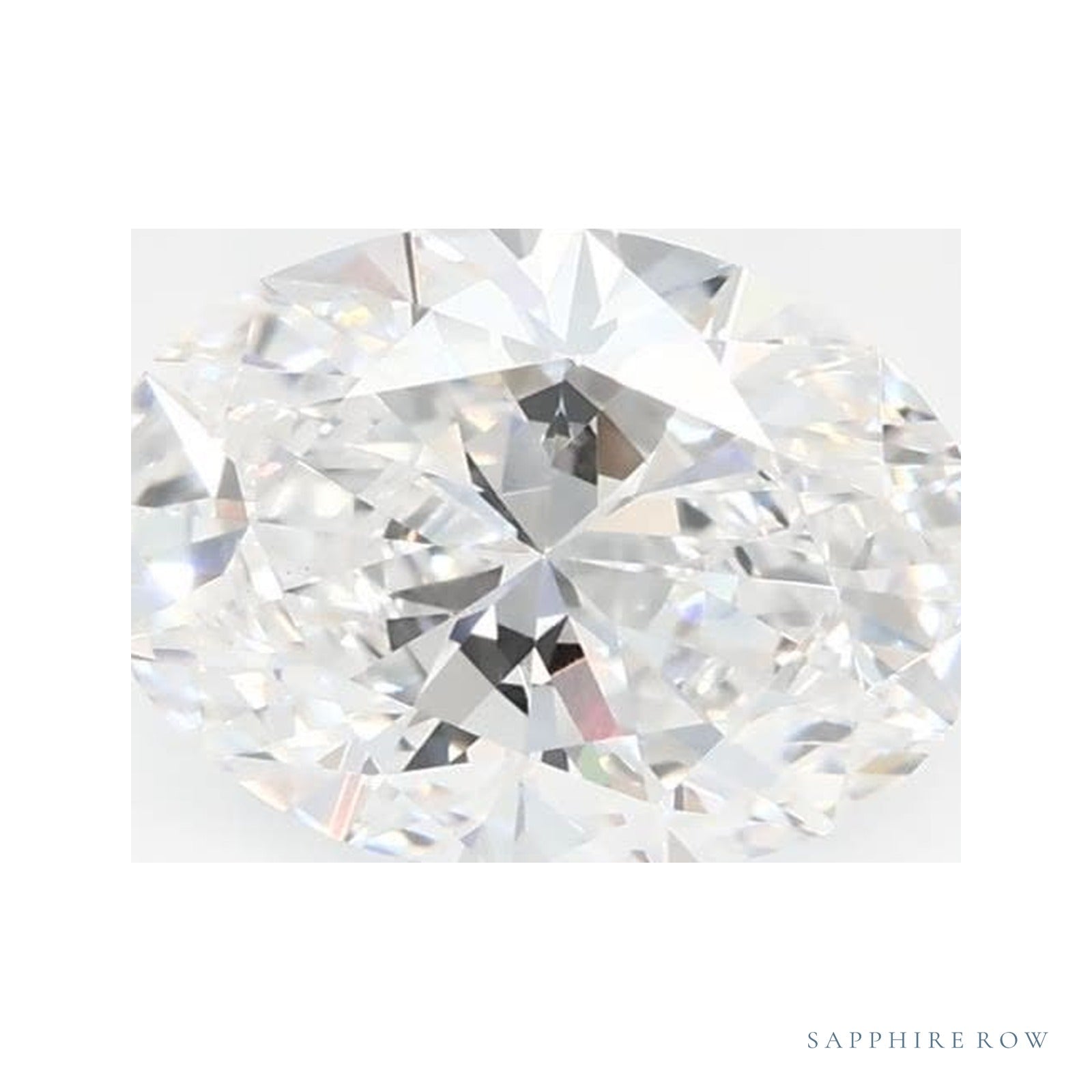 1.03 ct lab-grown diamond, oval cut | Sapphire Row · cut4