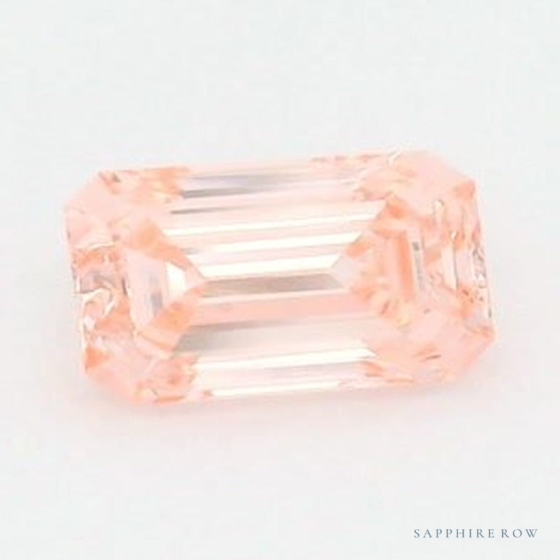 1.02 ct lab-grown fancy vivid pink diamond, emerald cut | Sapphire Row · cut6