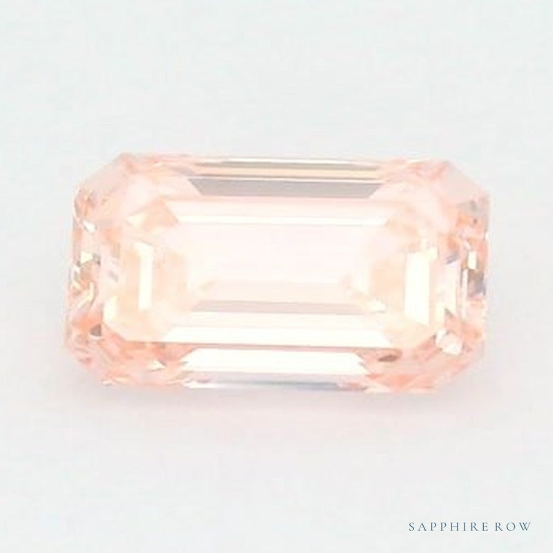 1.02 ct lab-grown fancy vivid pink diamond, emerald cut | Sapphire Row · cut6