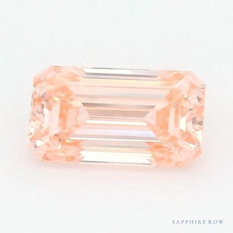 1.02 ct lab-grown fancy vivid pink diamond, emerald cut | Sapphire Row · cut6