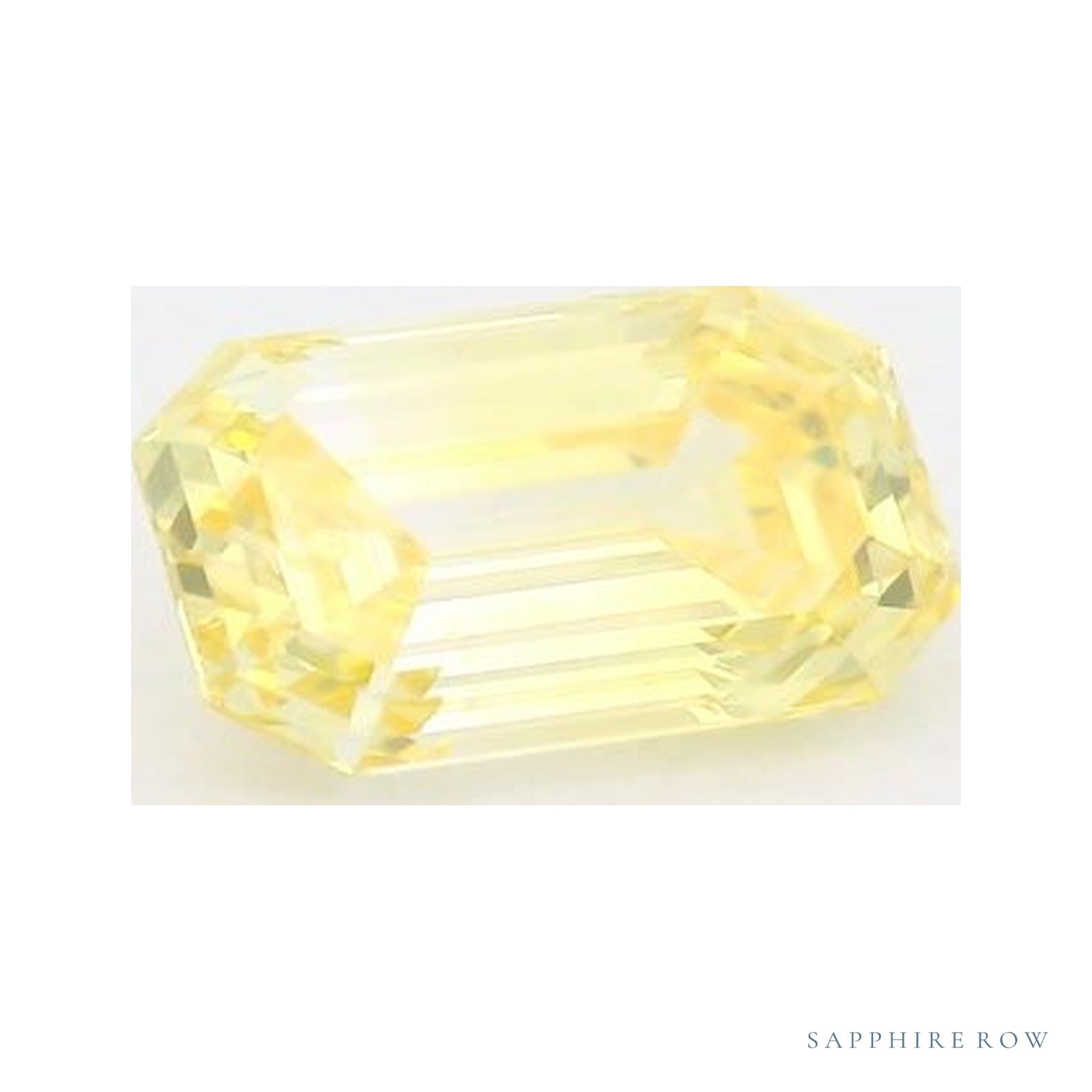 1.02 ct lab-grown fancy intense yellow diamond, emerald cut | Sapphire Row · cut4