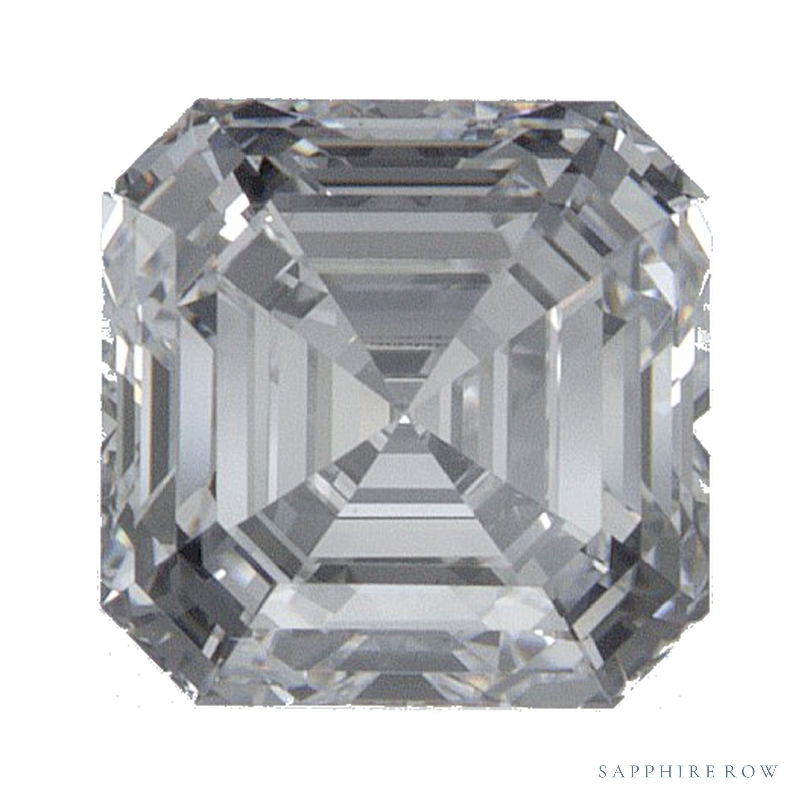 1.02 ct Asscher Lab-Grown Diamond – D VVS1 — Sapphire Row · cut · cut3 · cut4