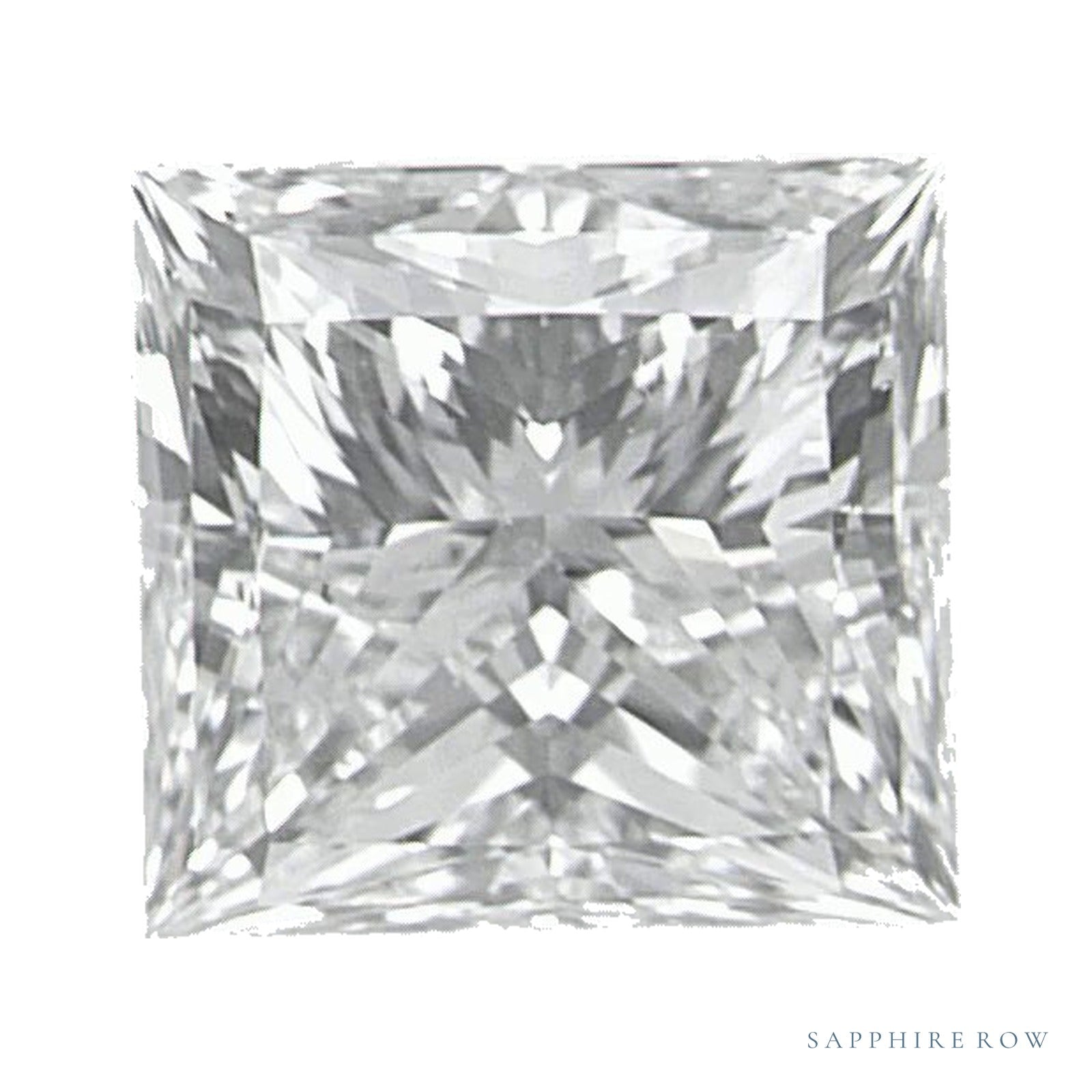 1.01 ct natural diamond, square cut | Sapphire Row · cut4