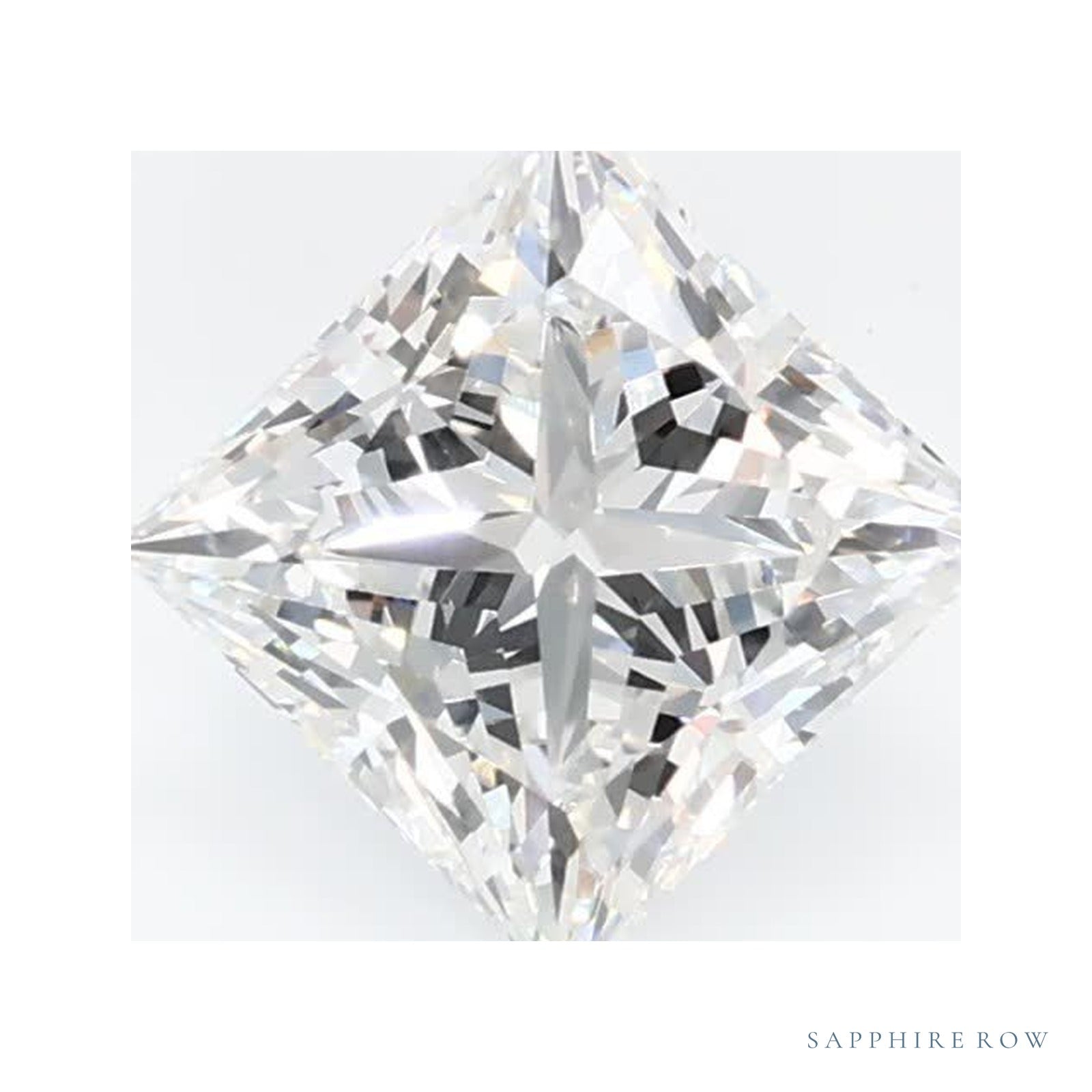 1.01 ct lab-grown diamond, square cut | Sapphire Row · cut4
